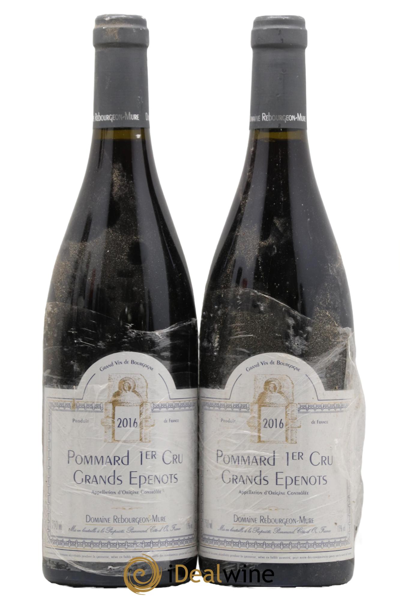 Pommard 1er Cru Grand Epenots Rebourgeons Mure 2016 - Lot de 2 bouteilles - 0