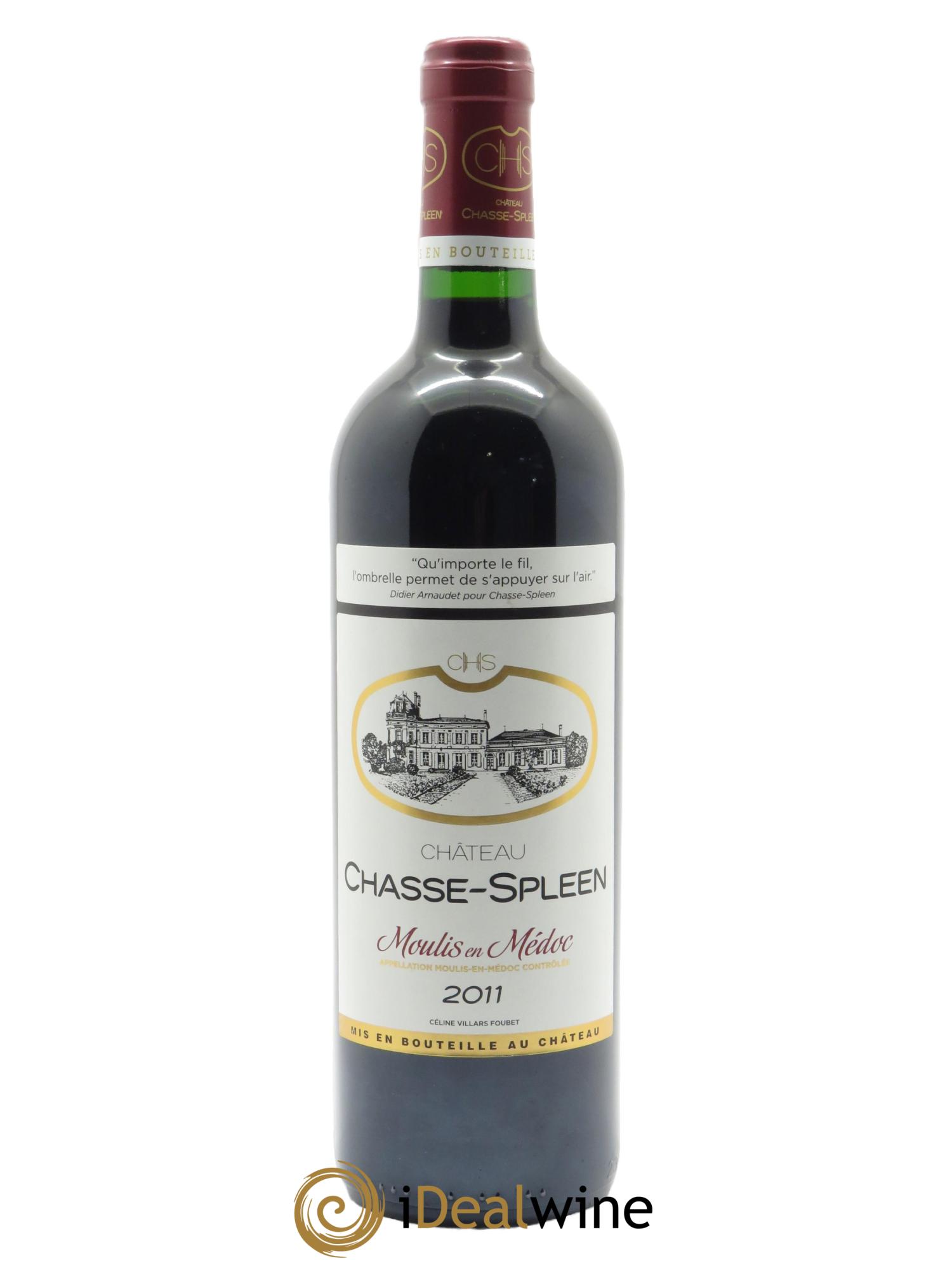 Château Chasse Spleen (OWC if 12 bts) 2011 - Lot of 1 bottle - 0
