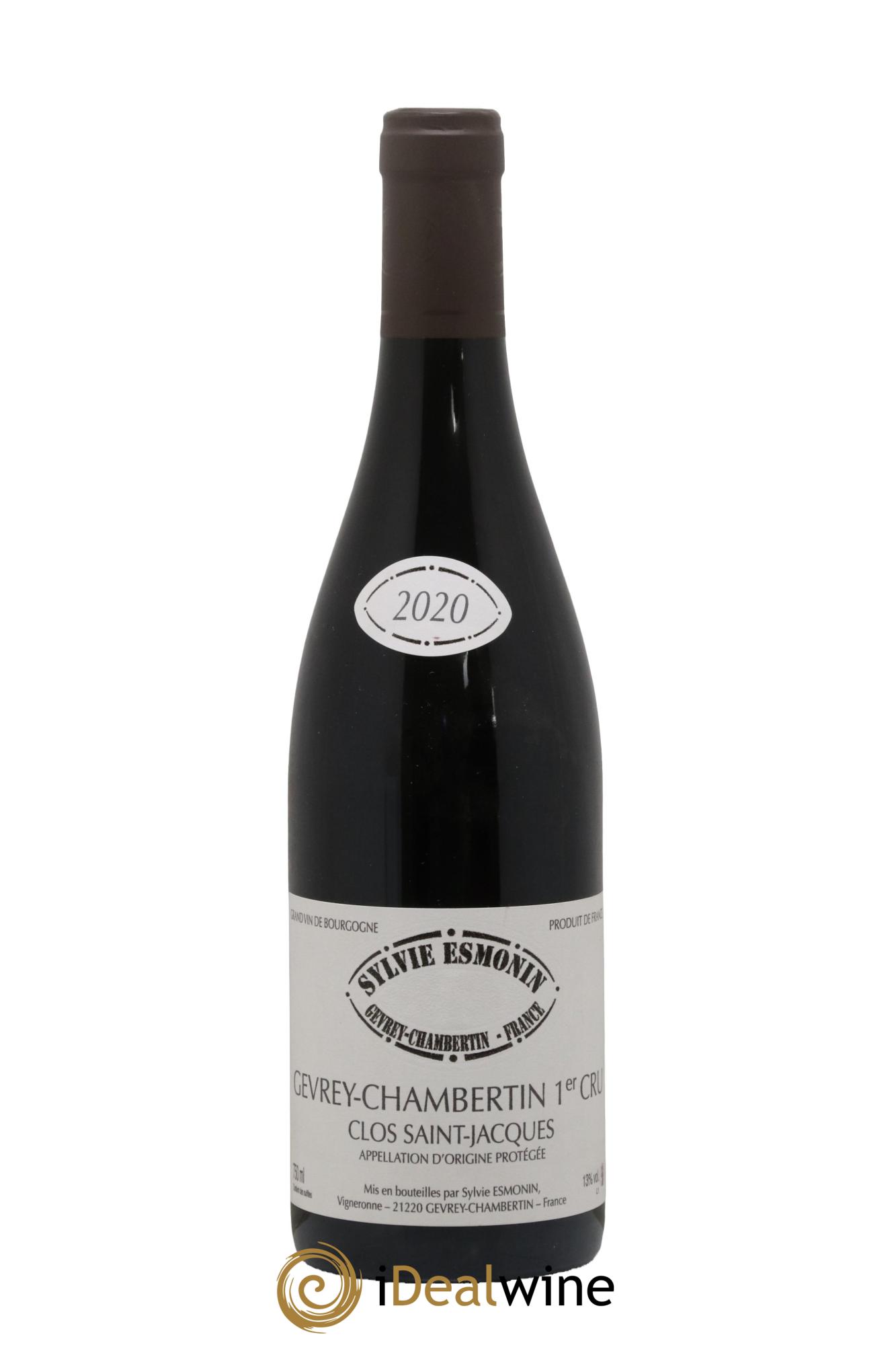 Gevrey-Chambertin 1er Cru Clos Saint Jacques Sylvie Esmonin 2020 - Lot de 1 bouteille - 0