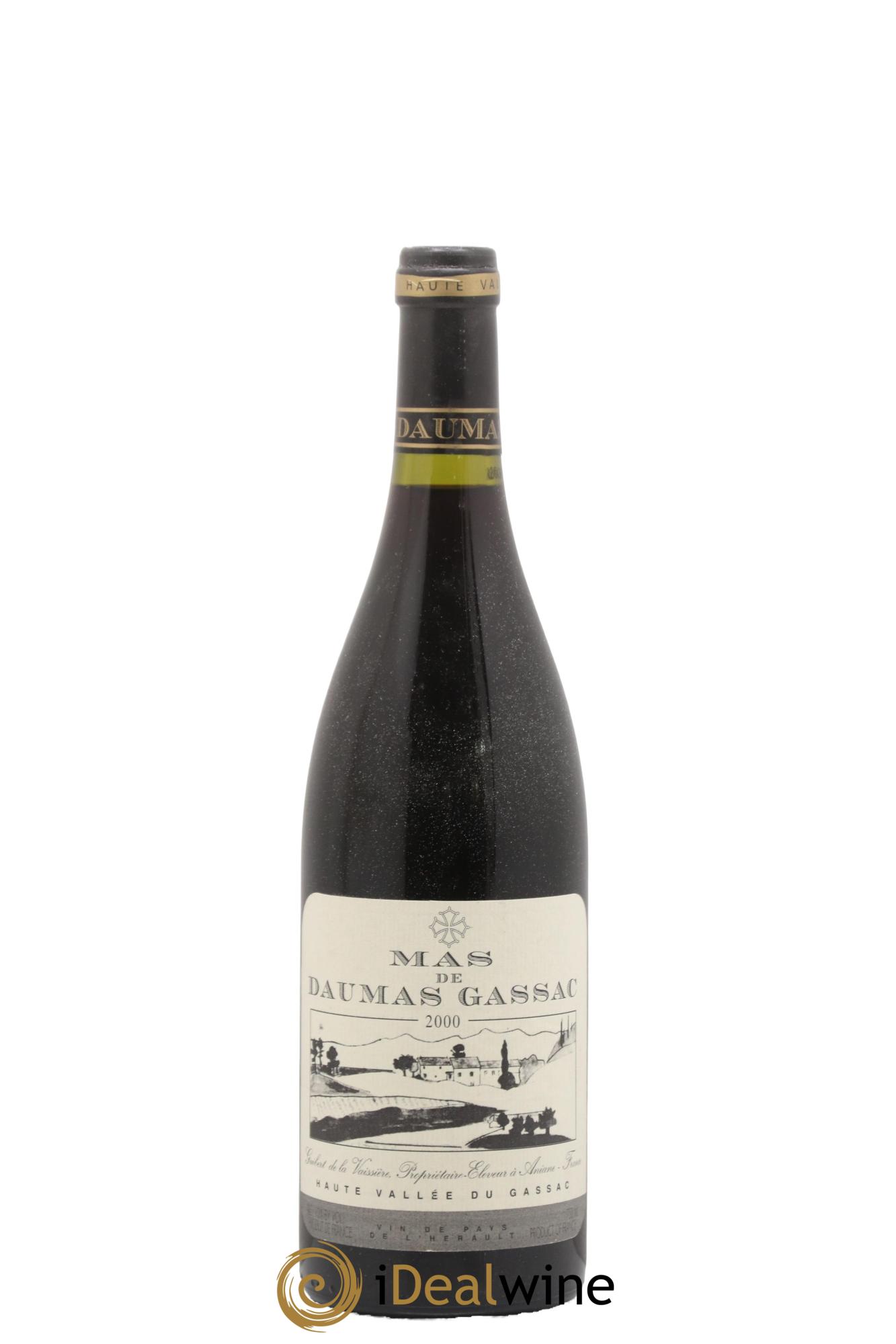 Saint-Guilhem-le-Désert - Cité d'Aniane Mas Daumas Gassac Famille Guibert de La Vaissière 2000 - Lot de 1 bouteille - 0