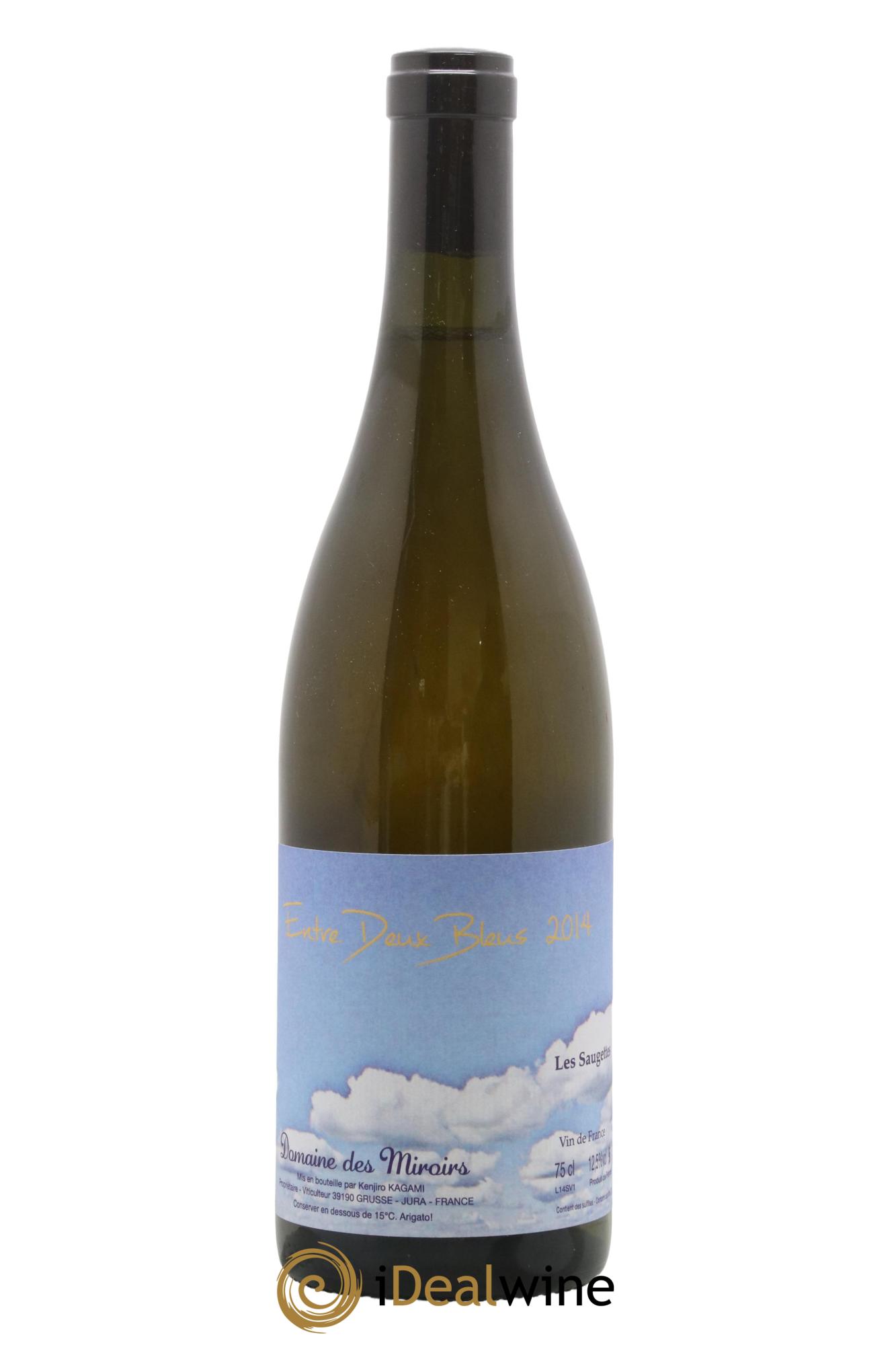 Vin de France Entre Deux Bleus Les saugettes Kenjiro Kagami - Domaine des Miroirs 2014 - Lot of 1 bottle - 0