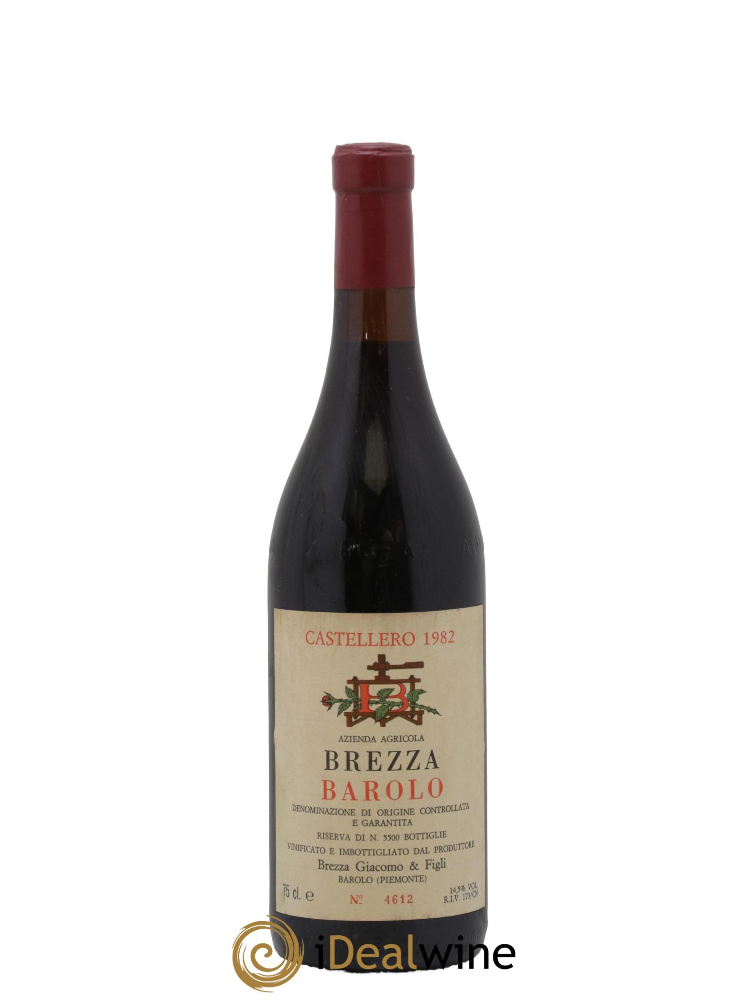 Barolo Brezza Cru Castellero 1982 - Posten von 1 Flasche - 0