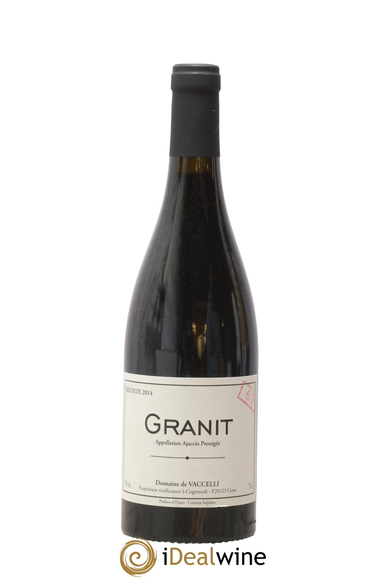 Ajaccio Granit 60 Vaccelli 2014 - Posten von 1 Flasche - 0