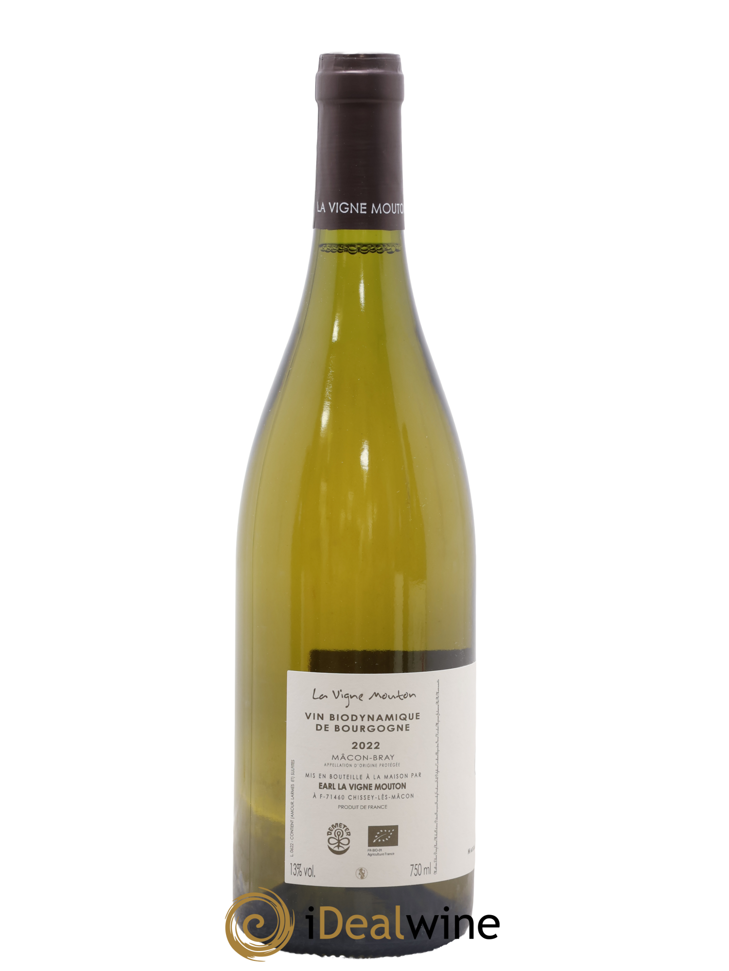 Mâcon Bray Terres De Chazeux Domaine La Vigne Mouton 2022 - Lot de 1 bouteille - 1