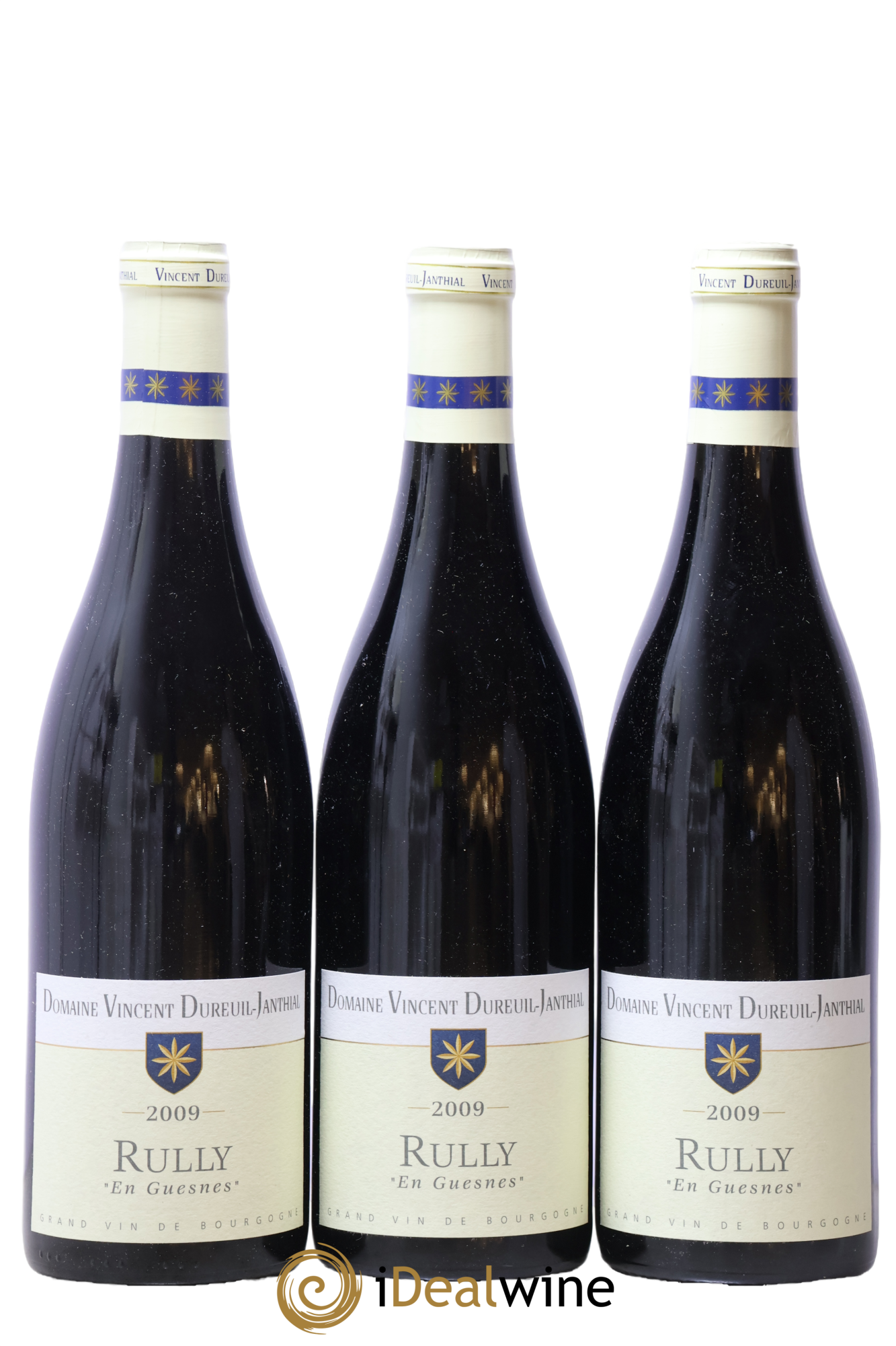 Rully En Guesnes Vincent Dureuil-Janthial 2009 - Lot of 3 bottles - 0