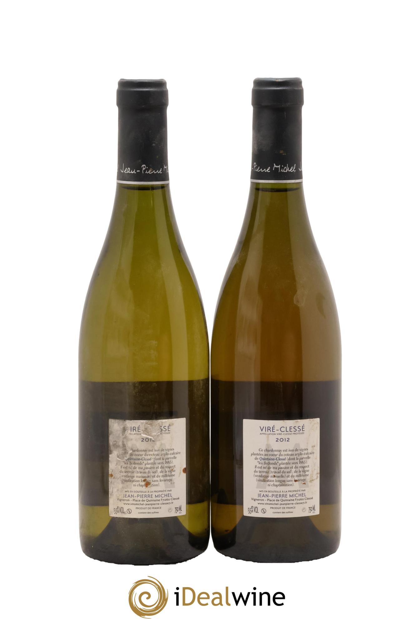 Viré-Clessé Terroirs de Quintaine  Jean-Pierre Michel 2012 - Lot de 2 bouteilles - 1