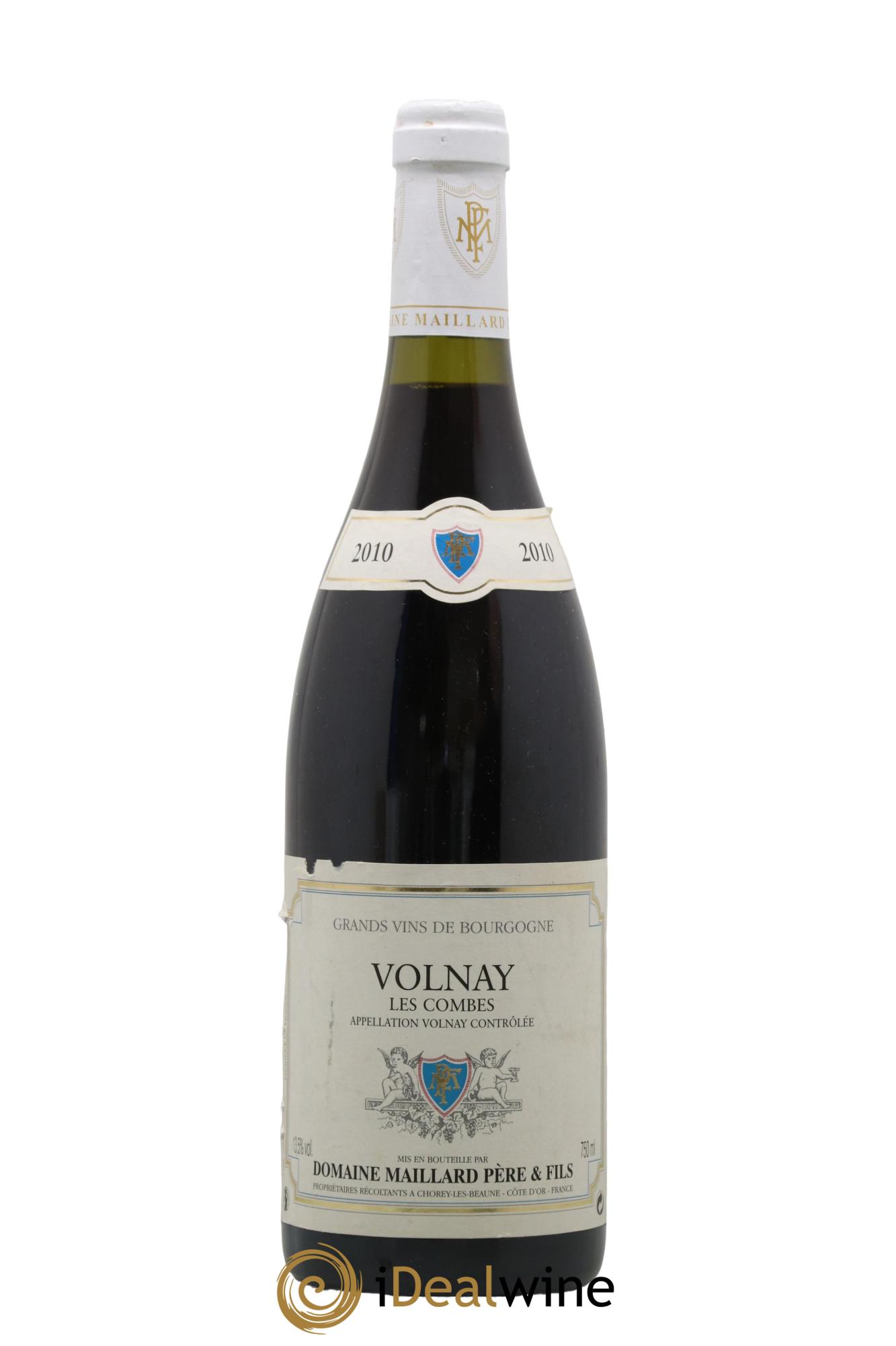 Volnay Les Combes Maillard et Fils (Domaine) 2010 - Lot de 1 bouteille - 0