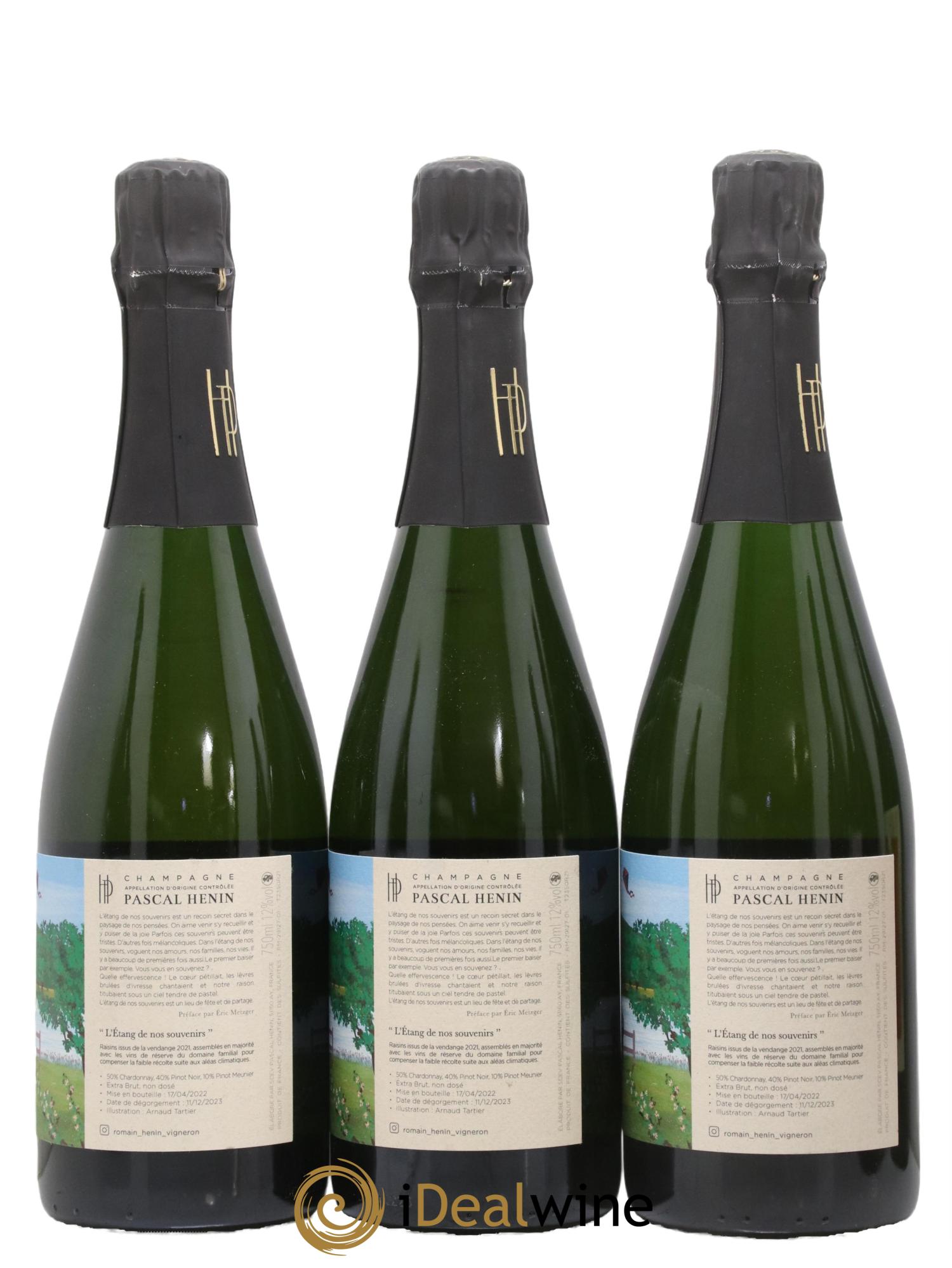 L'Etang de nos Souvenirs Romain Henin - Lot de 3 bouteilles - 1