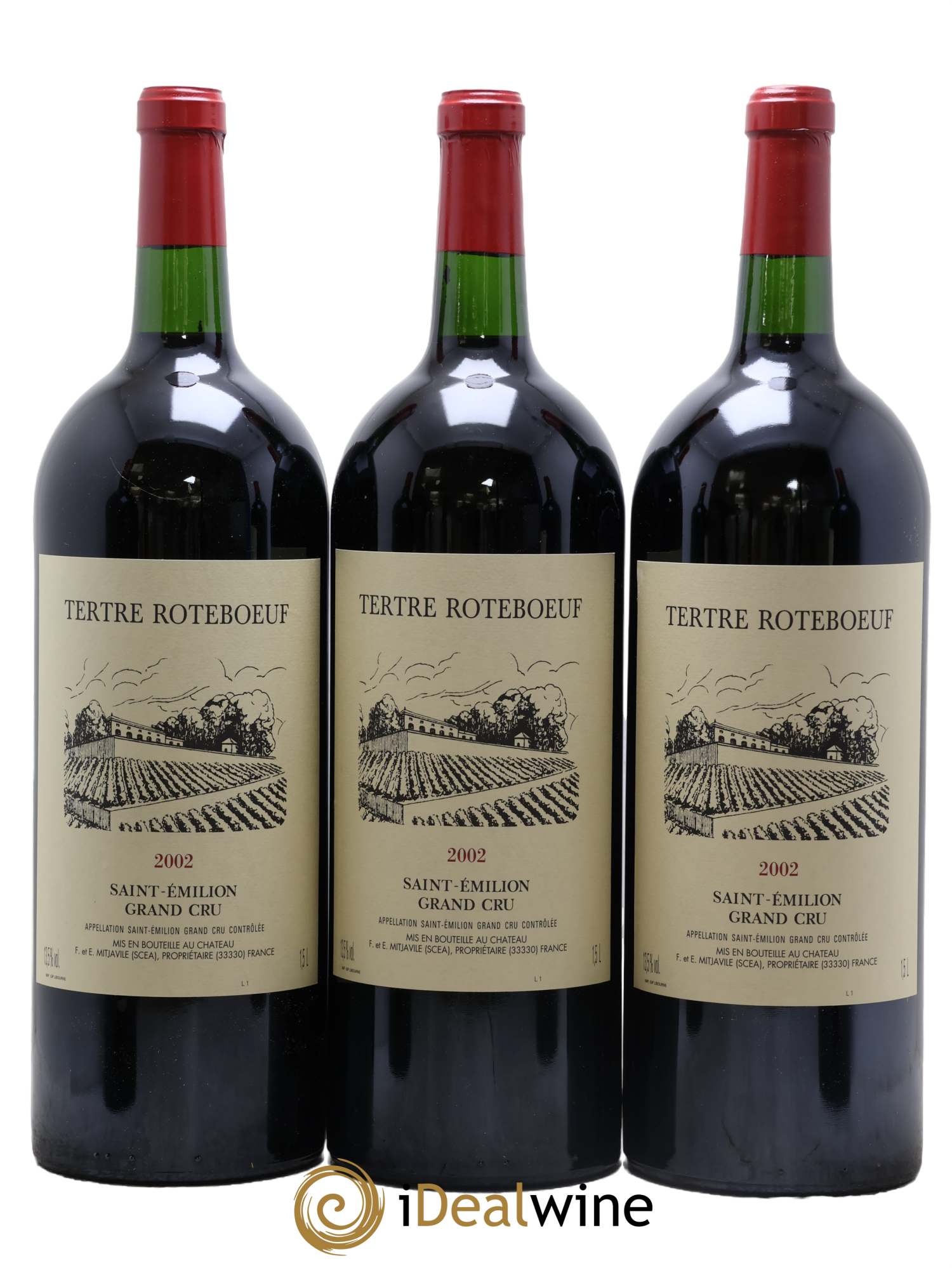 Château Tertre Roteboeuf 2002 - Lotto di 6 magnum - 1
