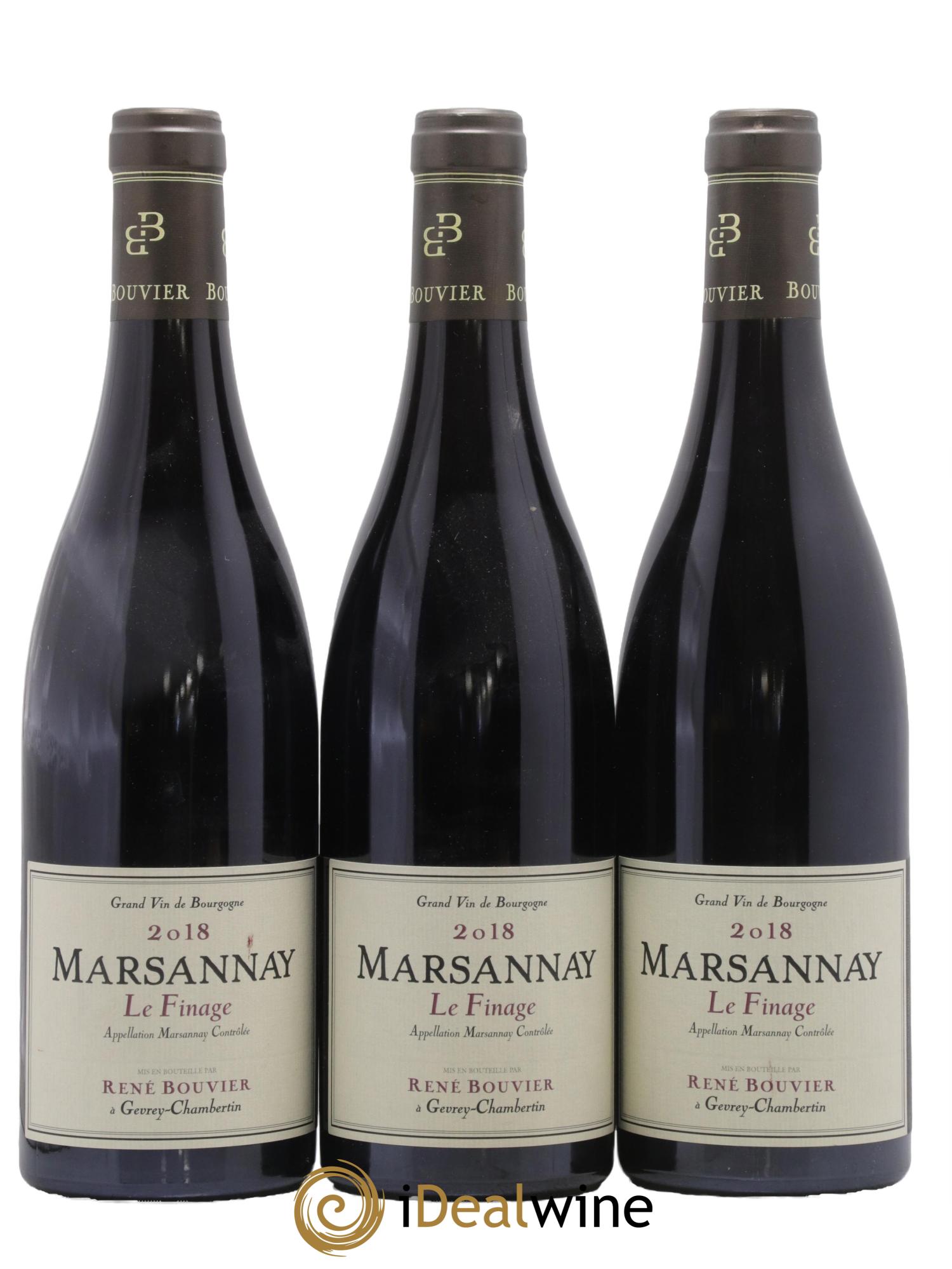 Marsannay Le Finage René Bouvier (Domaine) 2018 - Lotto di 3 bottiglie - 0