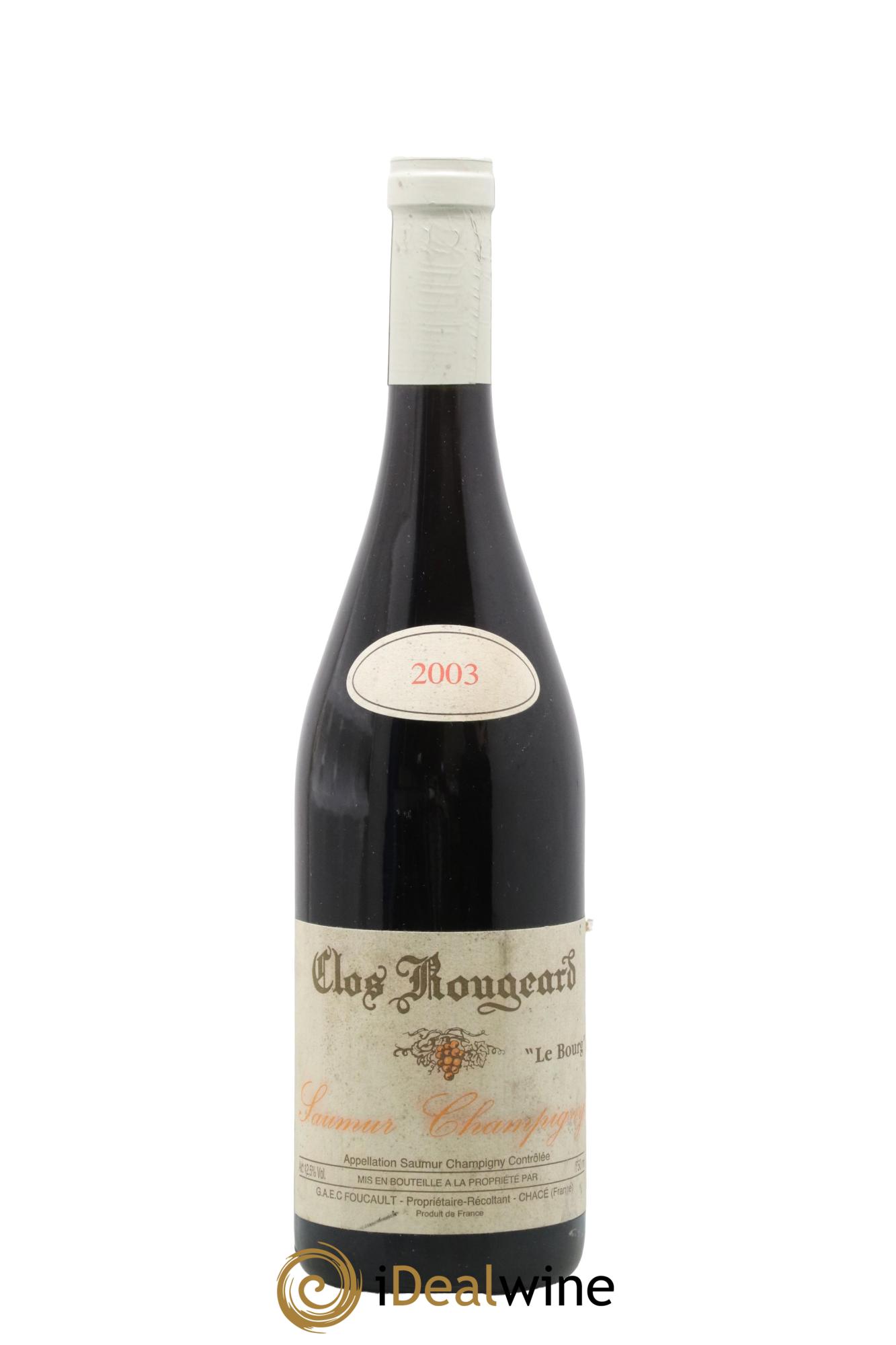 Saumur-Champigny Le Bourg Clos Rougeard 2003 - Lot de 1 bouteille - 0