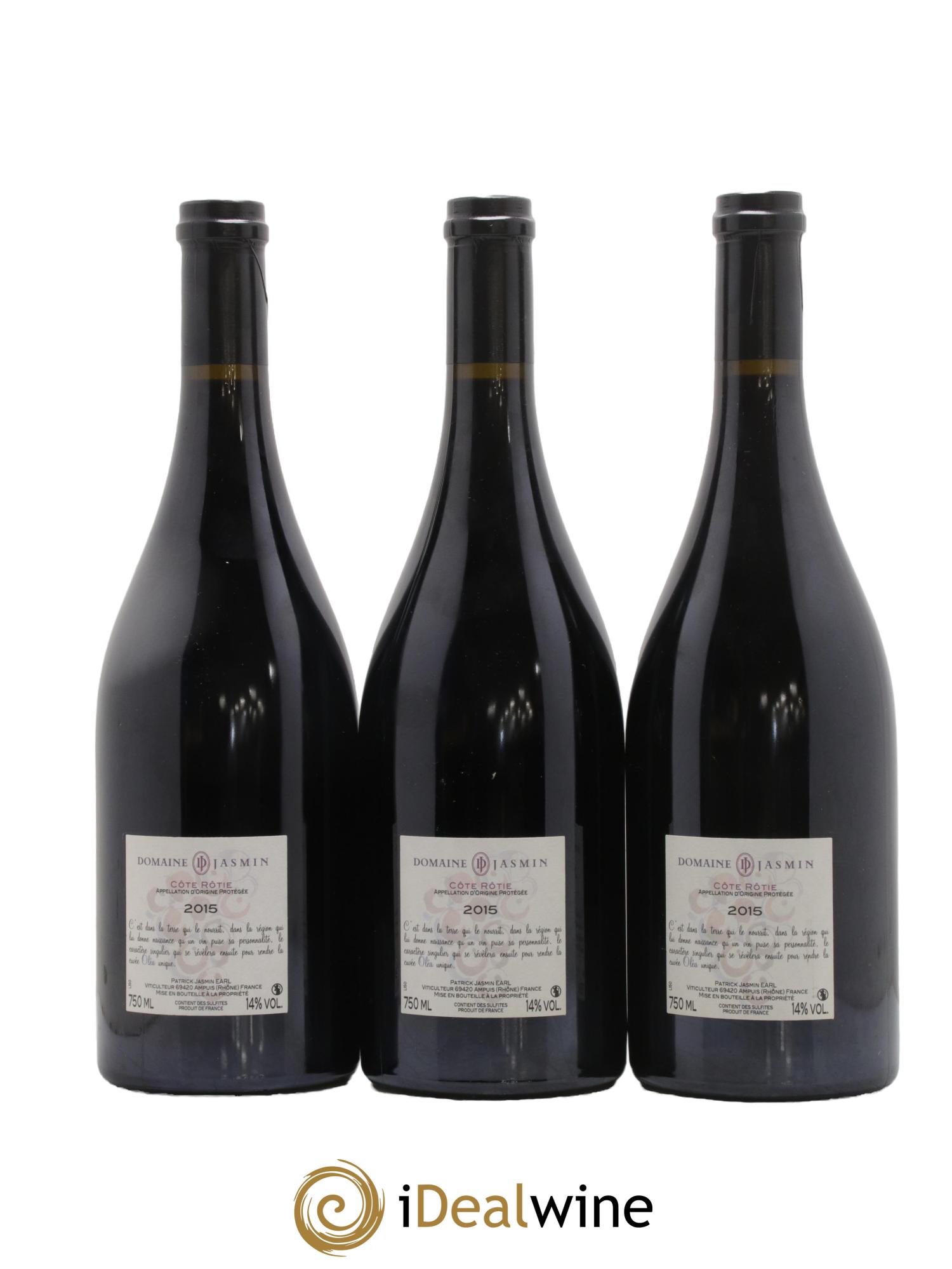 Côte-Rôtie Oléa Jasmin (Domaine) 2015 - Lot de 3 bouteilles - 1