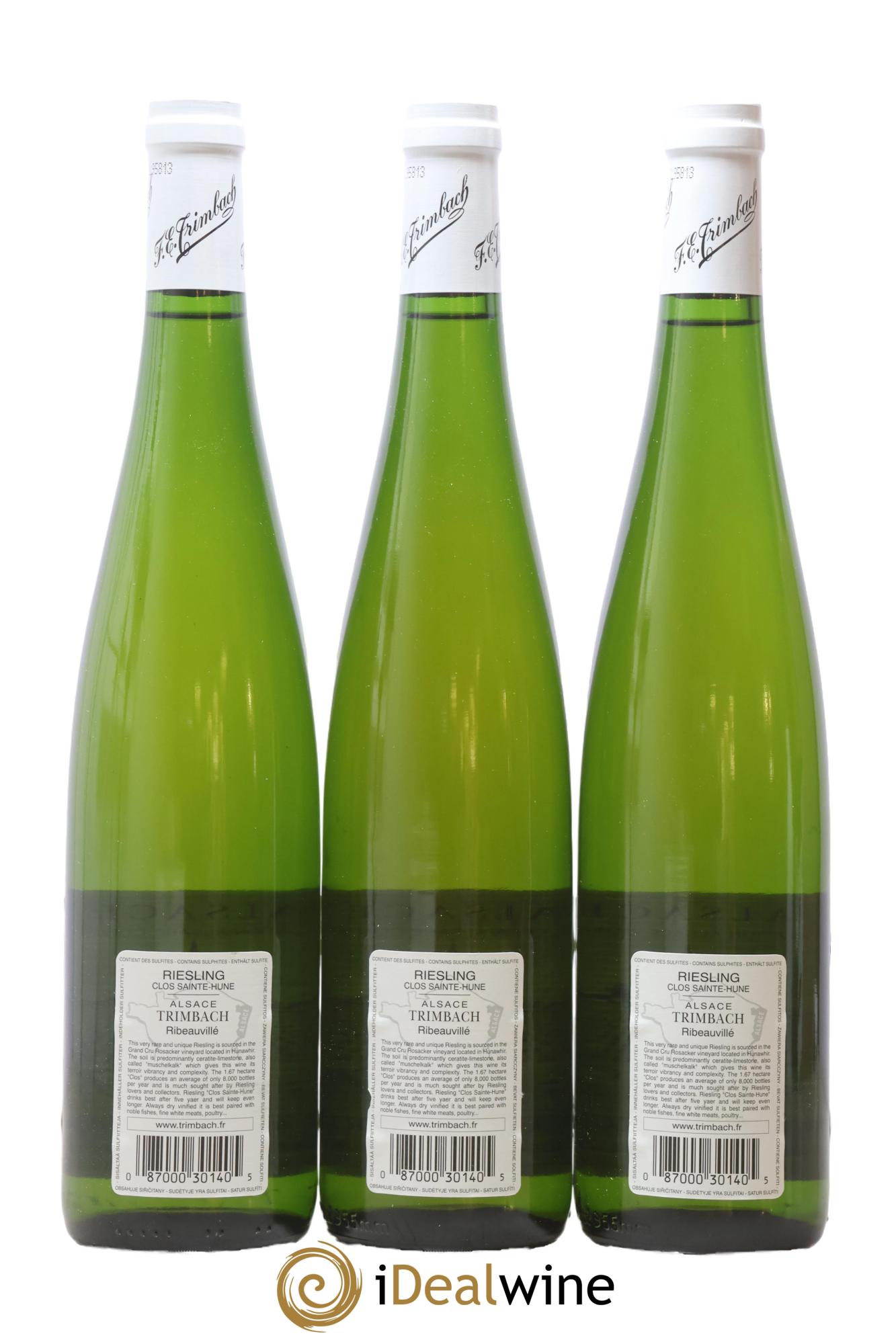 Alsace Riesling Clos Sainte-Hune Trimbach (Domaine) 2008 - Lot de 3 bouteilles - 1