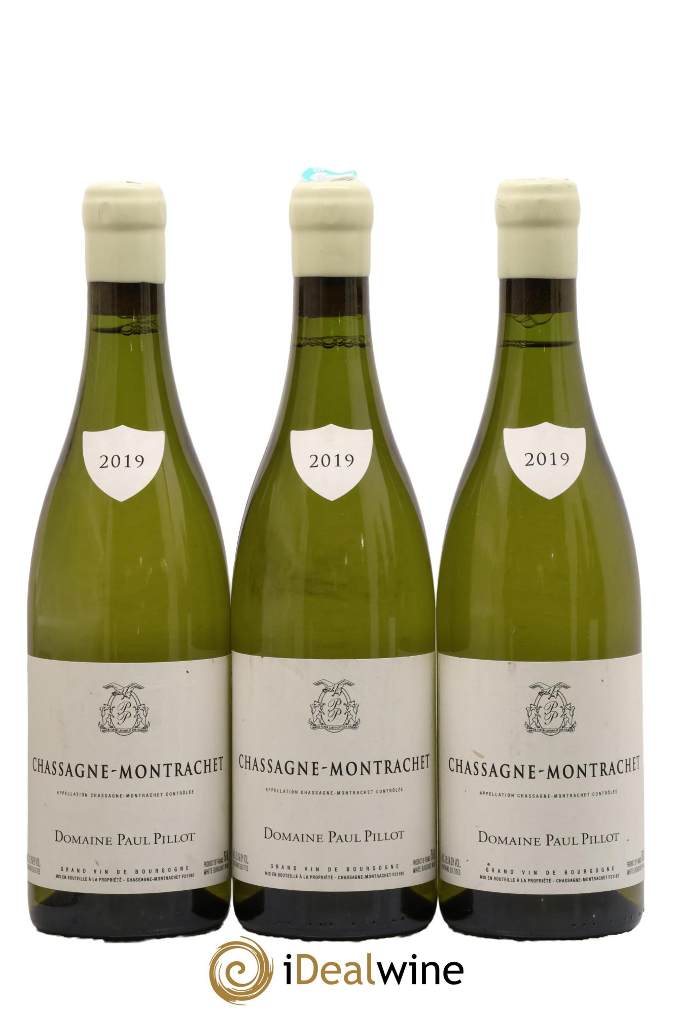 Chassagne-Montrachet Paul Pillot (Domaine) 2019 - Lot of 3 bottles - 0