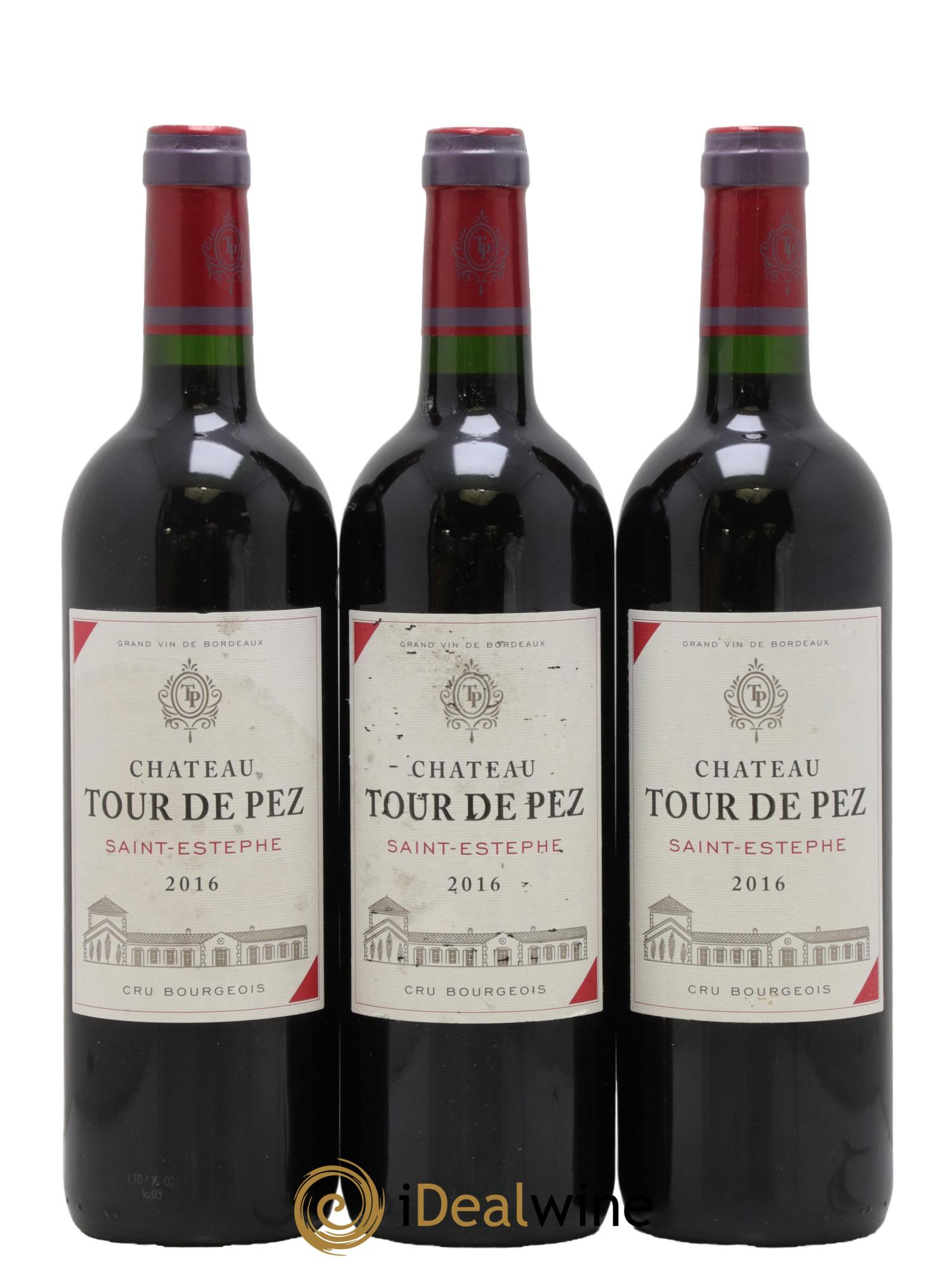 Château Tour de Pez Cru Bourgeois 2016 - Lotto di 3 bottiglie - 0