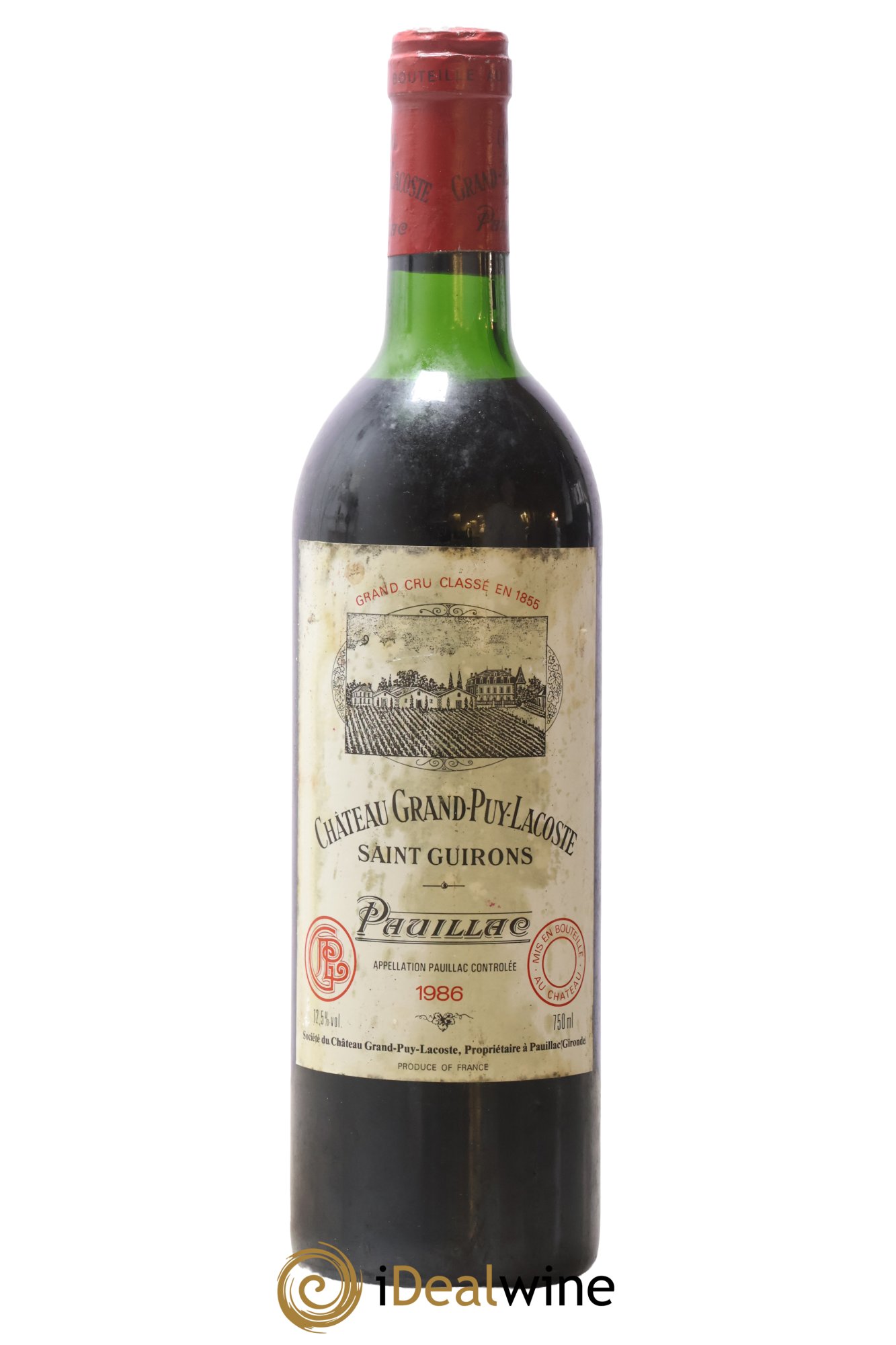 Château Grand Puy Lacoste 5ème Grand Cru Classé 1986 - Lot de 1 bouteille - 0