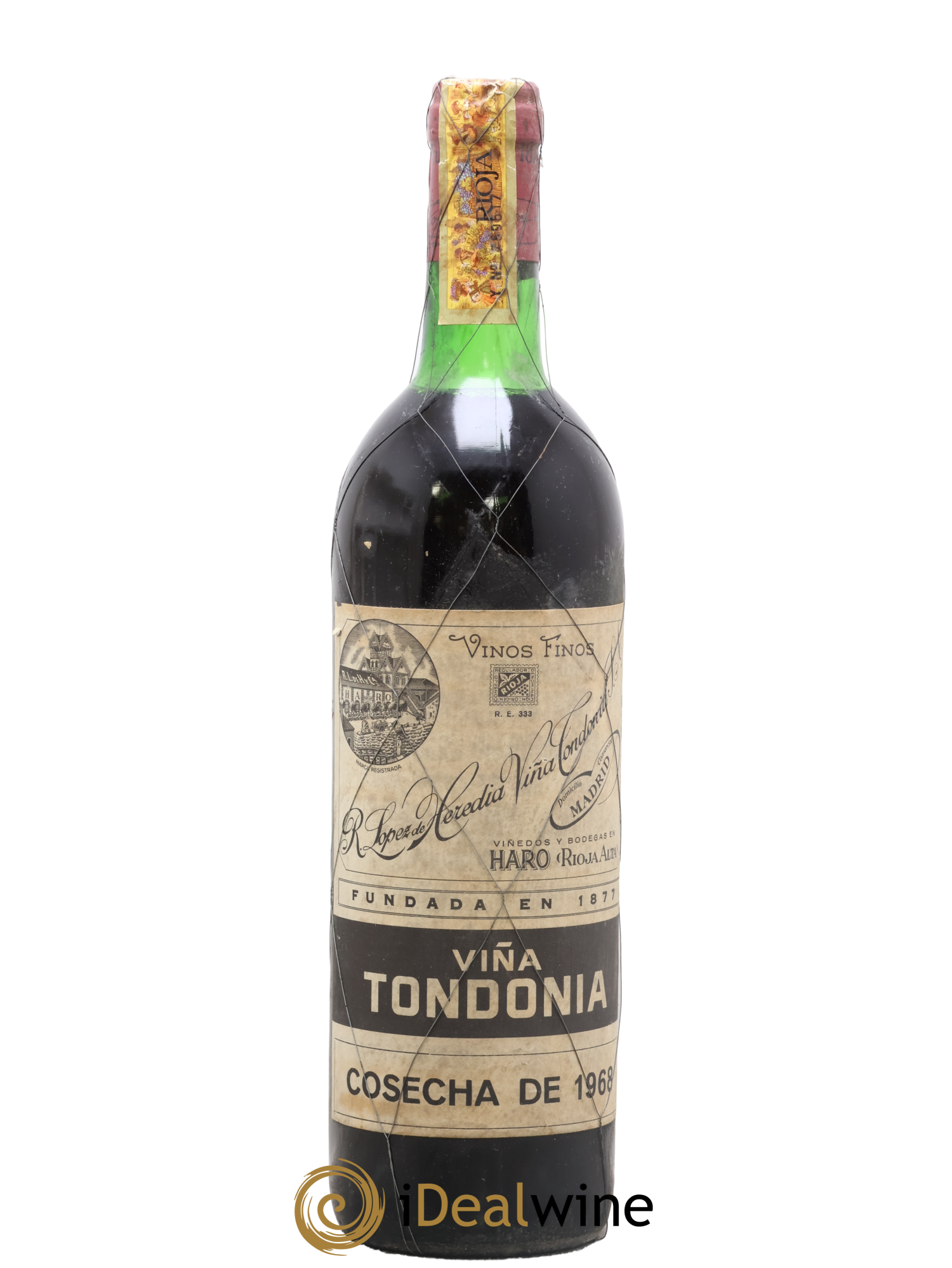 Rioja DOCA Reserva Vina Tondonia R. Lopez de Heredia 1968 - Lot de 1 bouteille - 0