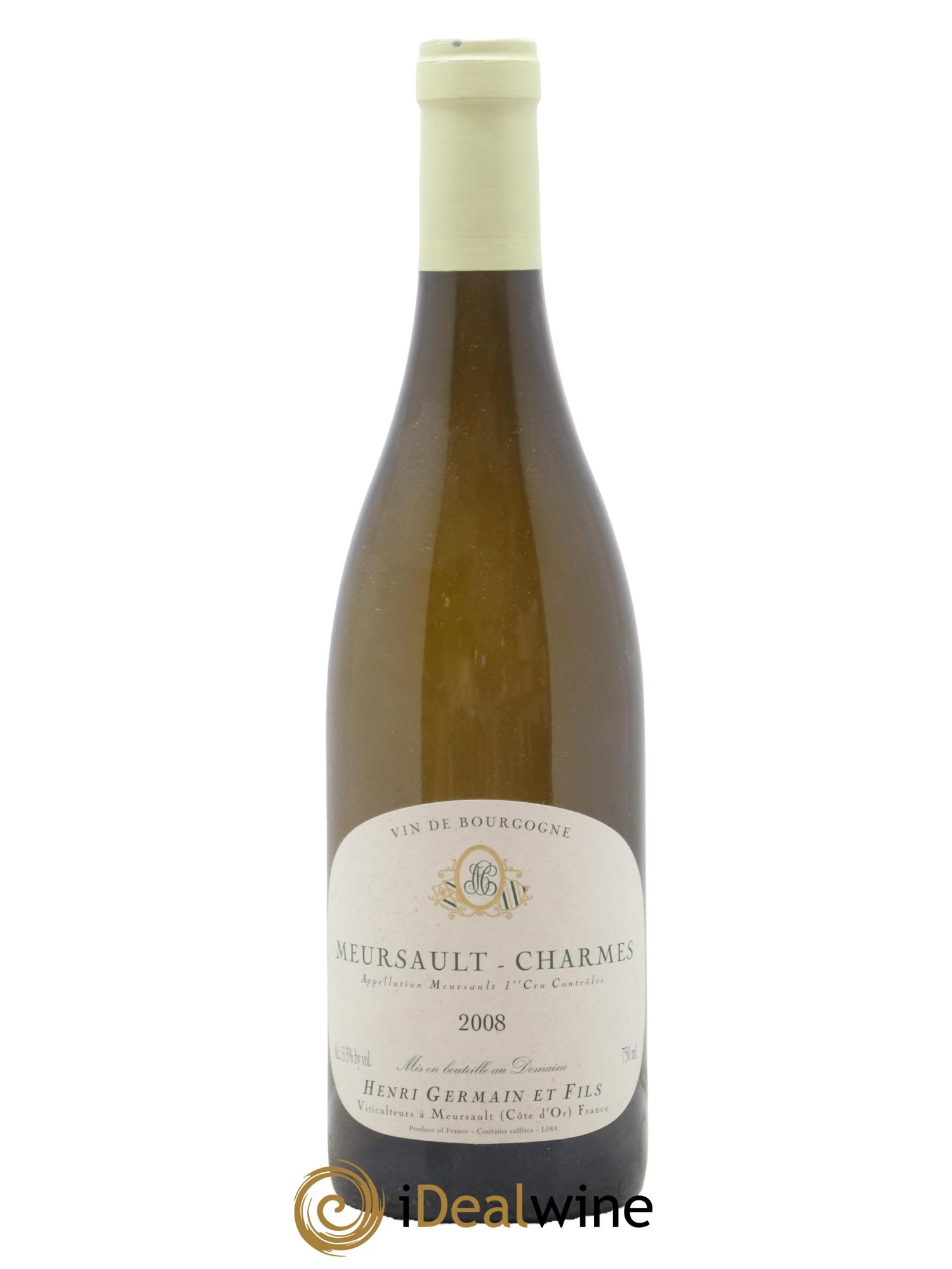 Meursault 1er Cru Charmes Henri Germain 2008 - Lot de 1 bouteille - 0