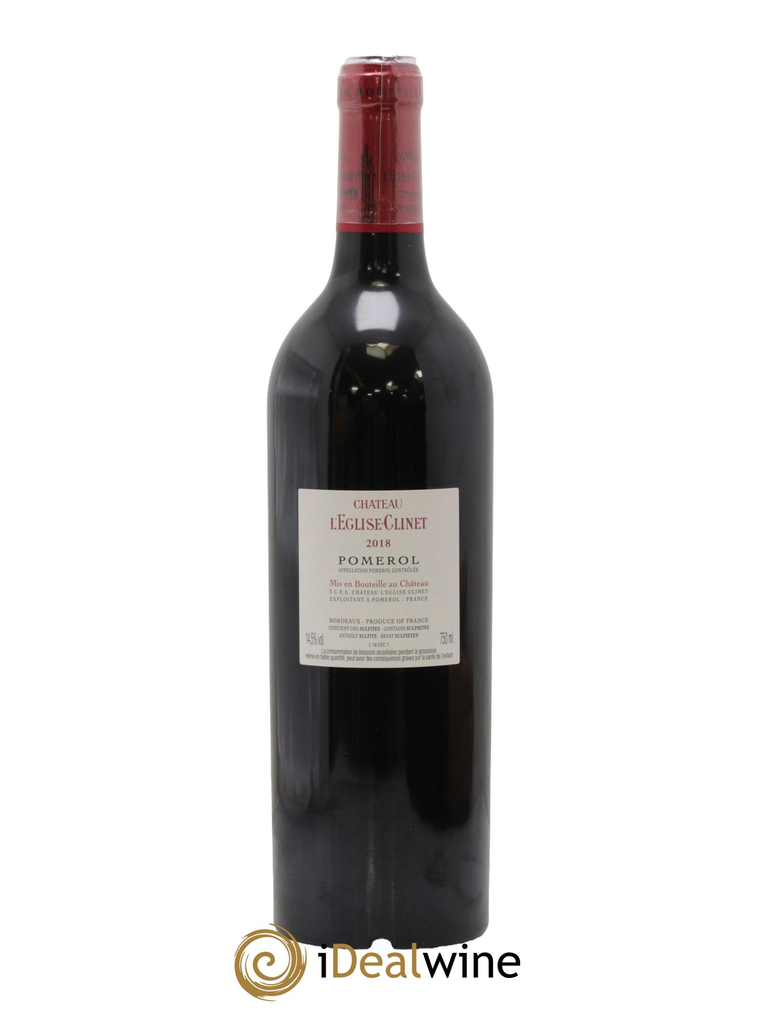 Château l' Église Clinet 2018 - Lot de 1 bouteille - 2