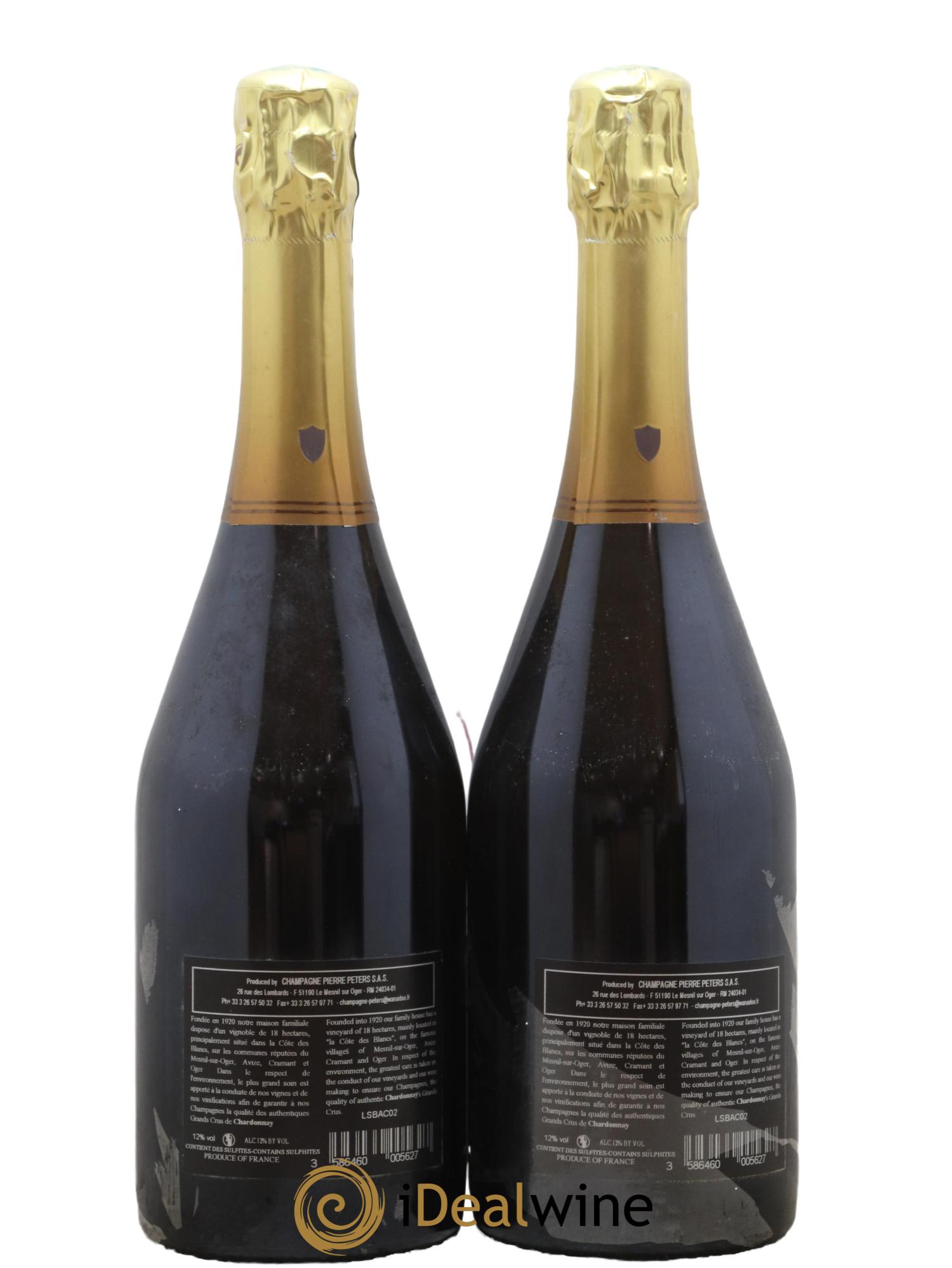 Cuvée Spéciale les Chétillons Blanc de Blancs Brut Pierre Péters 2002 - Lotto di 2 bottiglie - 1