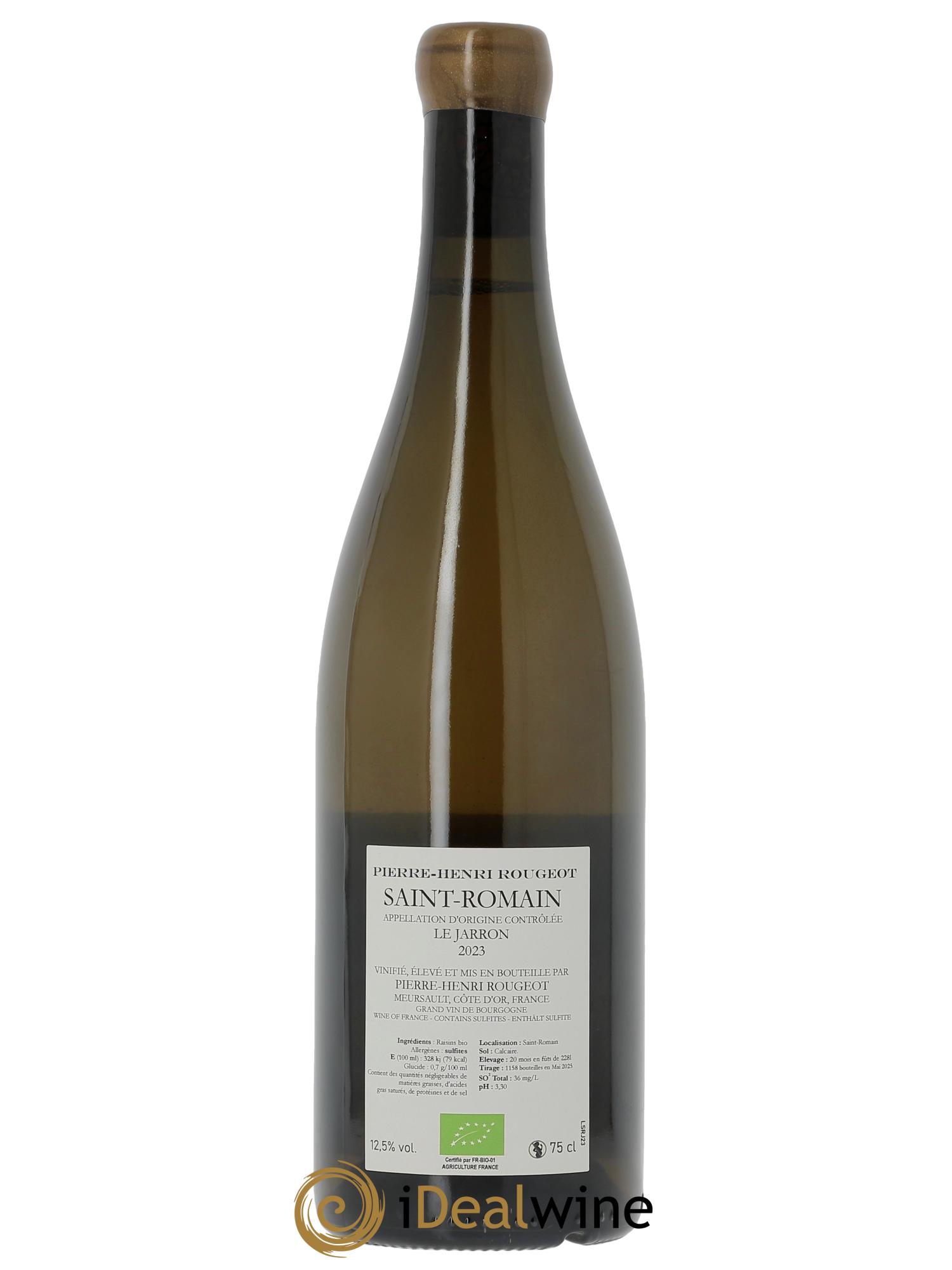 Saint-Romain "Le Jarron" Pierre Henri Rougeot 2023 - Lot de 1 bouteille - 1