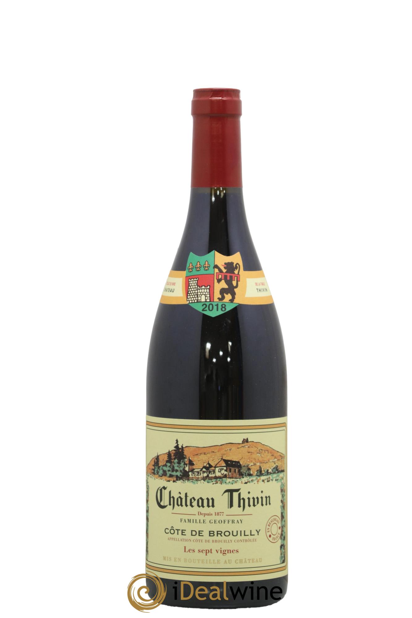 Côte de Brouilly Les 7 Vignes Château Thivin 2018 - Posten von 1 Flasche - 0