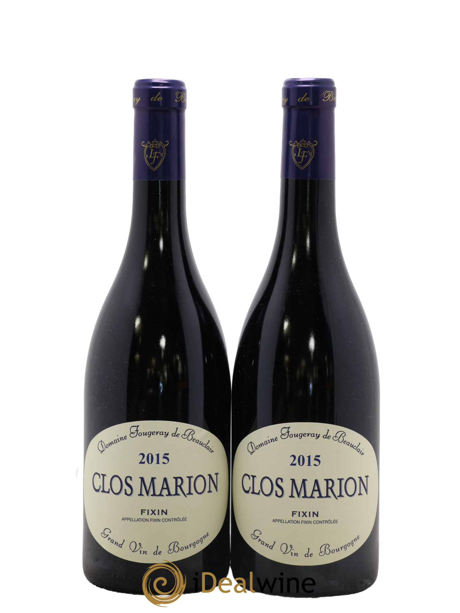 Fixin Clos Marion Fougeray de Beauclair 2015 - Lot de 2 bouteilles - 0