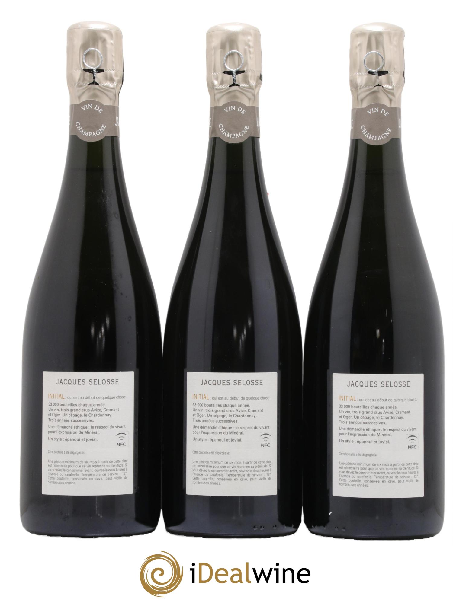 Initial Brut Jacques Selosse - Lot de 3 bouteilles - 1