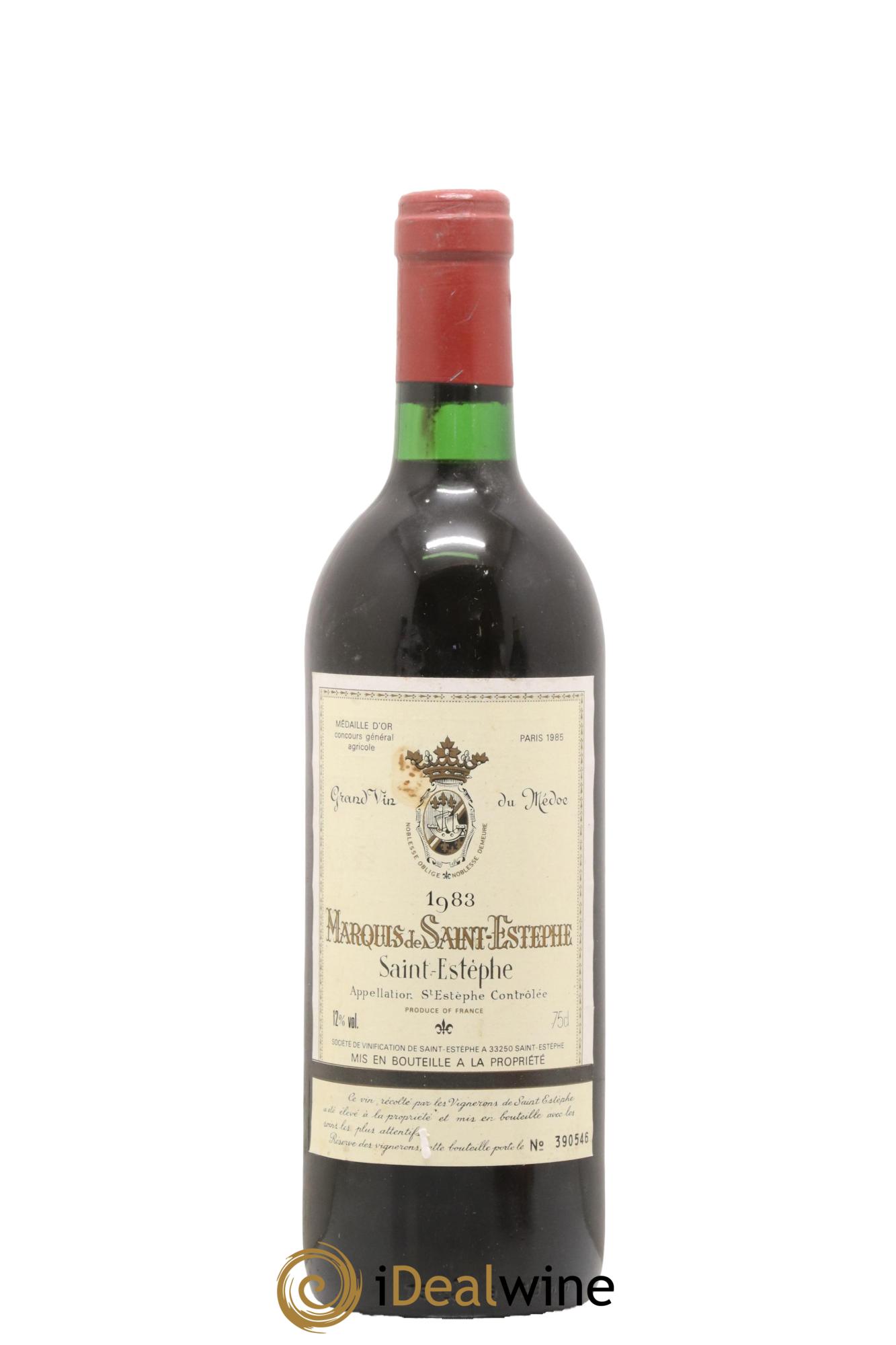 Marquis de Saint Estèphe 1983 - Lot de 1 bouteille - 0
