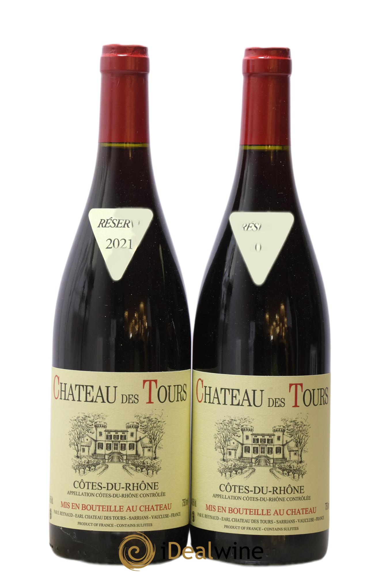 Côtes-du-Rhône Château des Tours Emmanuel Reynaud 2021 - Posten von 2 Flaschen - 0