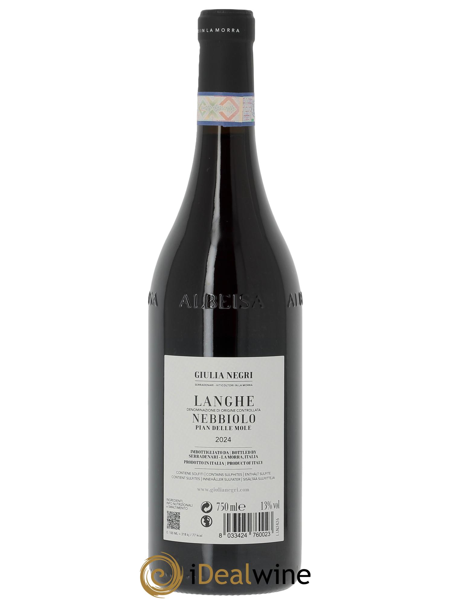 Langhe DOC Giulia Negri Nebbiolo  2024 - Lot of 1 bottle - 1