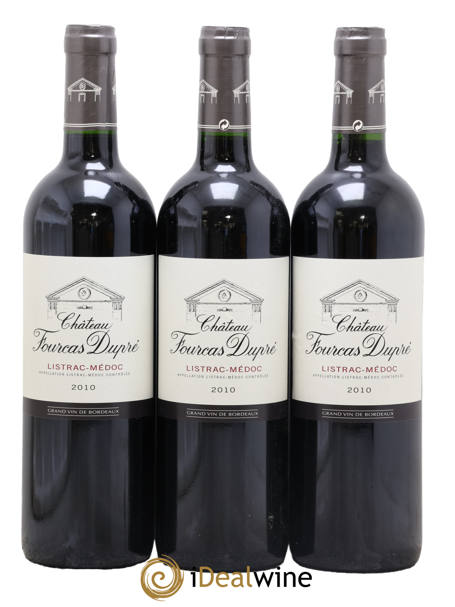 Château Fourcas Dupré 2010 - Lotto di 3 bottiglie - 0