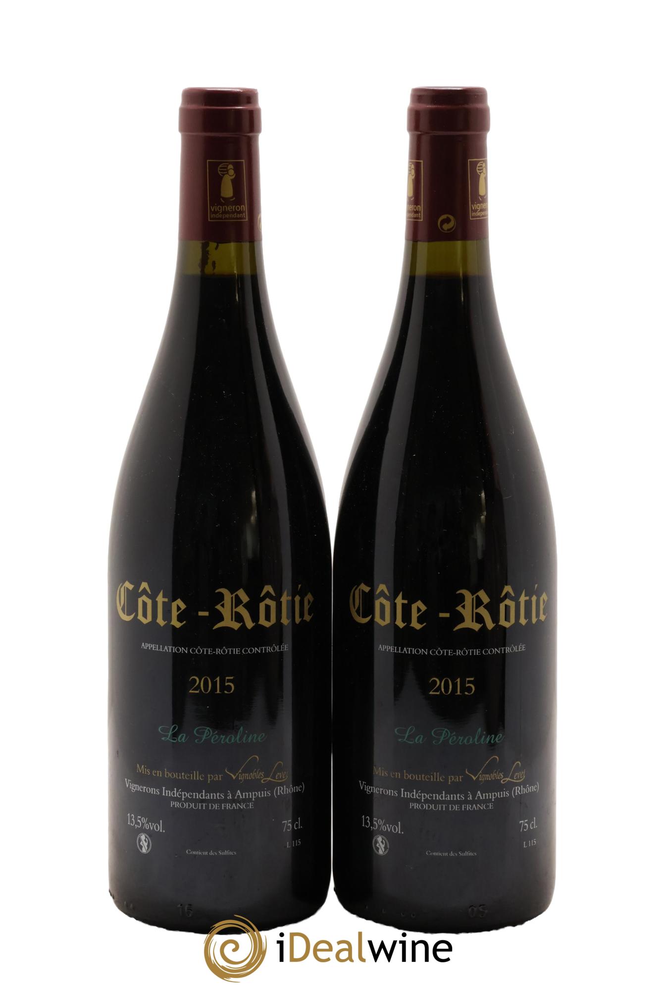 Côte-Rôtie La Péroline Vignobles Levet 2015 - Lotto di 2 bottiglie - 1