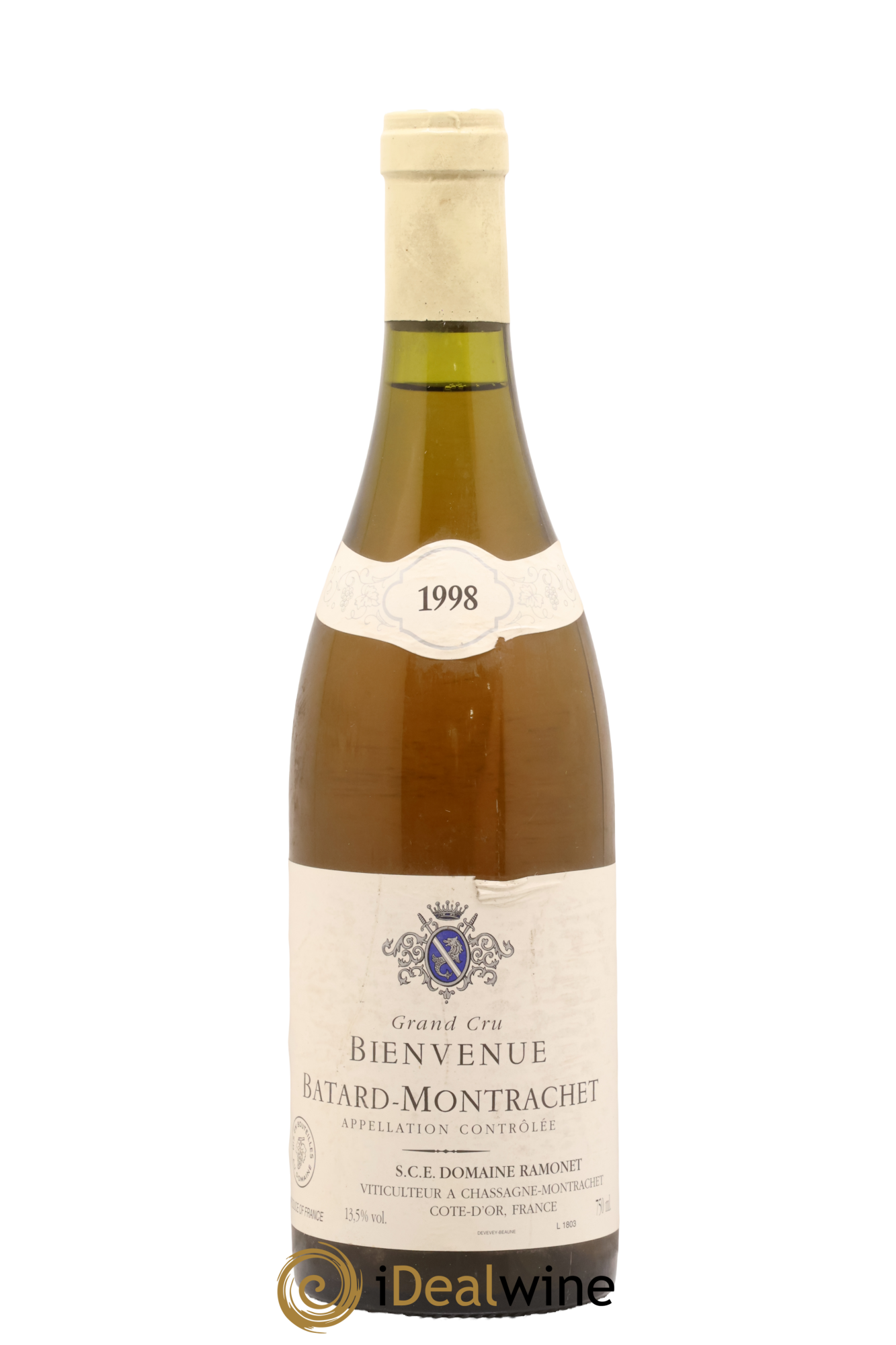 Bienvenues-Bâtard-Montrachet Grand Cru Ramonet (Domaine) 1998 - Lot of 1 bottle - 0