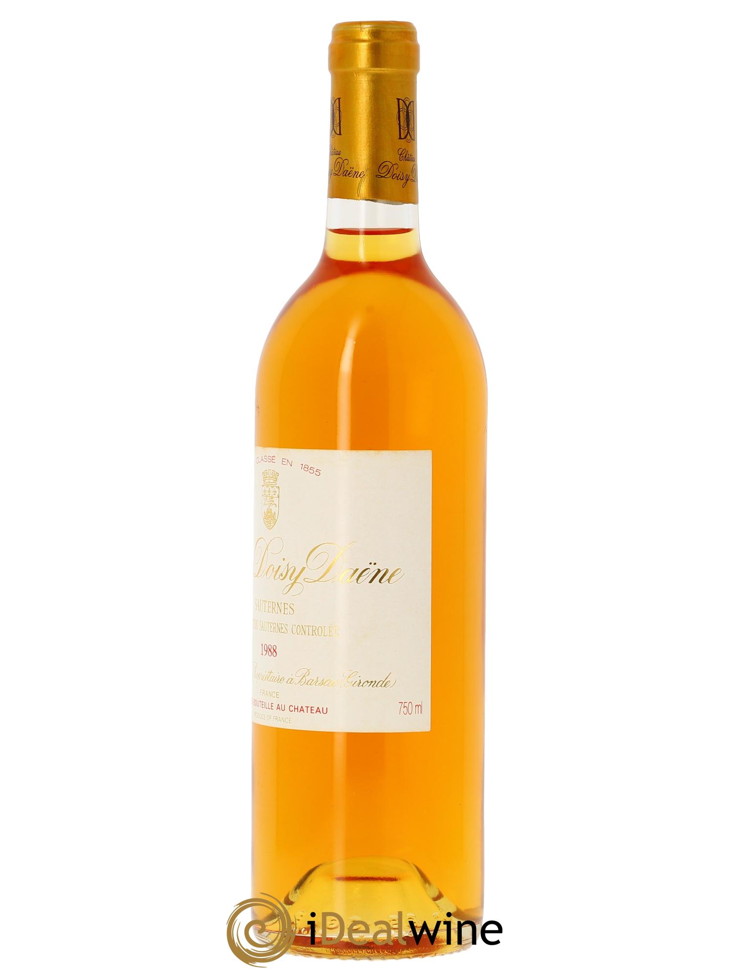 Château Doisy Daëne 2ème Grand Cru Classé (Cassetta in legno a partire da 6 bt) 1988 - Lotto di 1 bottiglia - 1
