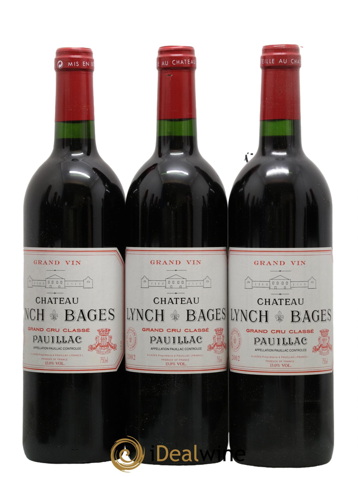Château Lynch Bages 5ème Grand Cru Classé  2002 - Posten von 12 Flaschen - 2