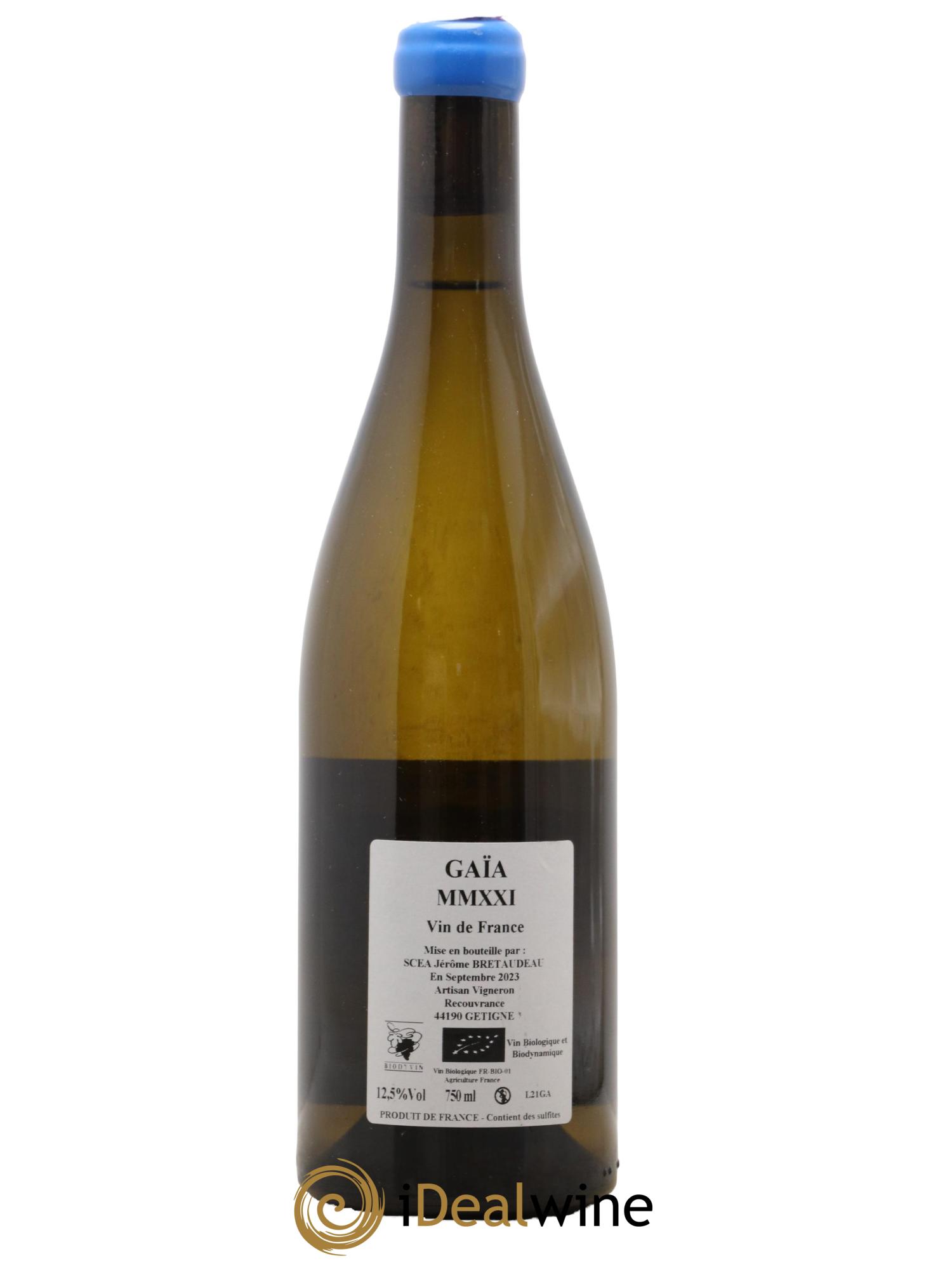 Muscadet-Sèvre-et-Maine Gaia Jérôme Bretaudeau - Domaine de Bellevue 2021 - Lotto di 1 bottiglia - 1