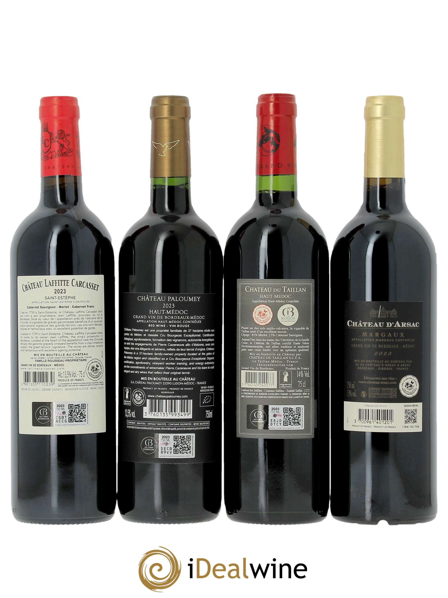 Caisse panachée Les 14 Crus Bourgeois Exceptionnels 2023 - Lot of 14 bottles - 2