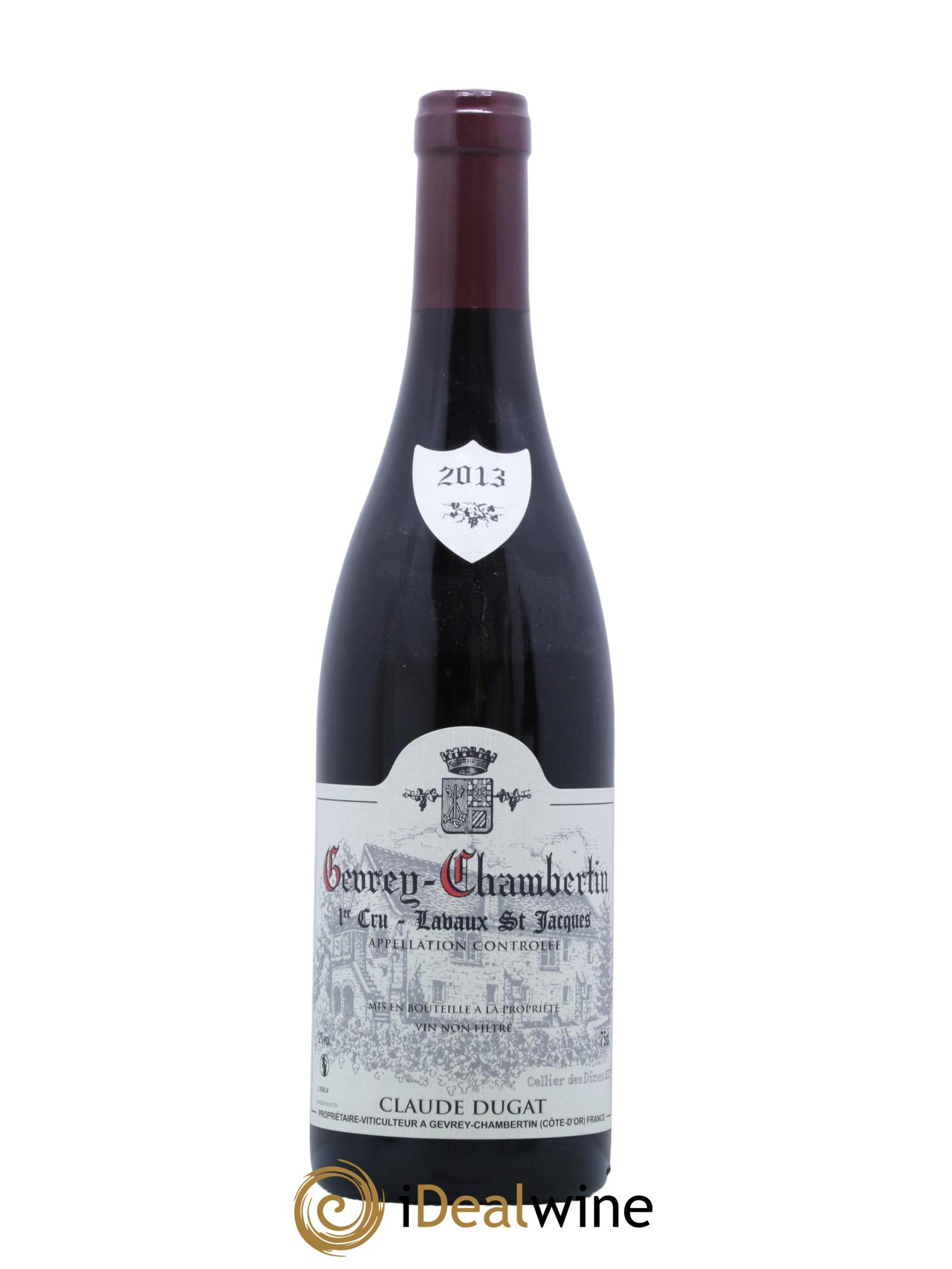 Gevrey-Chambertin 1er Cru Lavaux Saint-Jacques Claude Dugat 2013 - Lot de 1 bouteille - 0