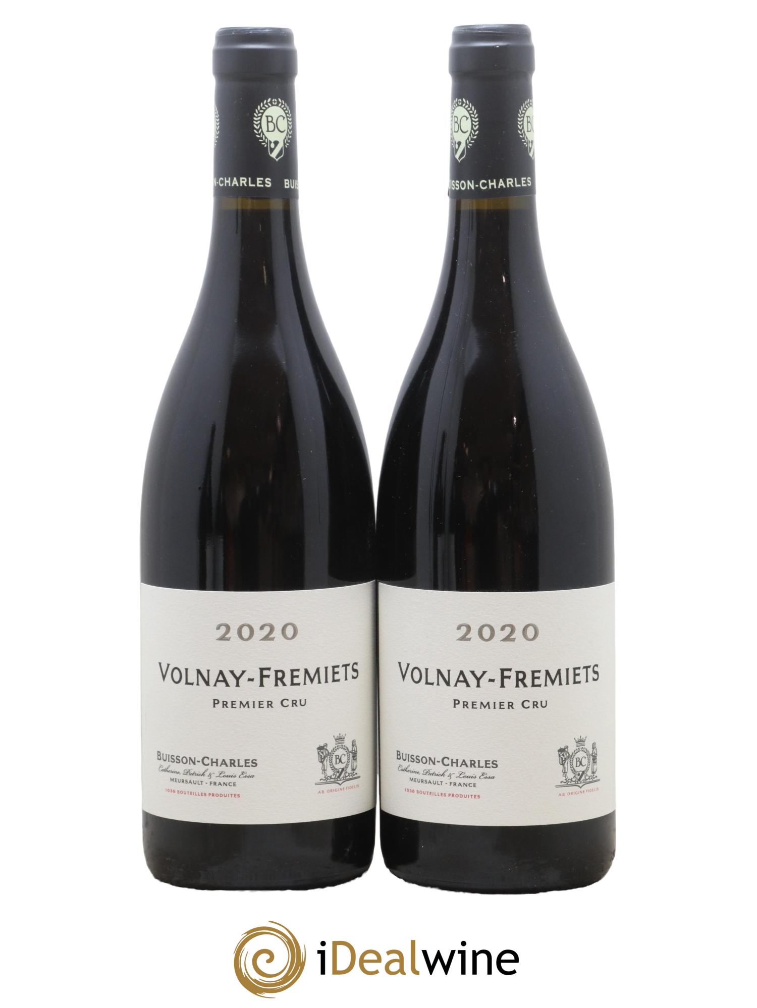 Volnay 1er Cru Fremiets Domaine Buisson Charles 2020 - Lot de 2 bouteilles - 0
