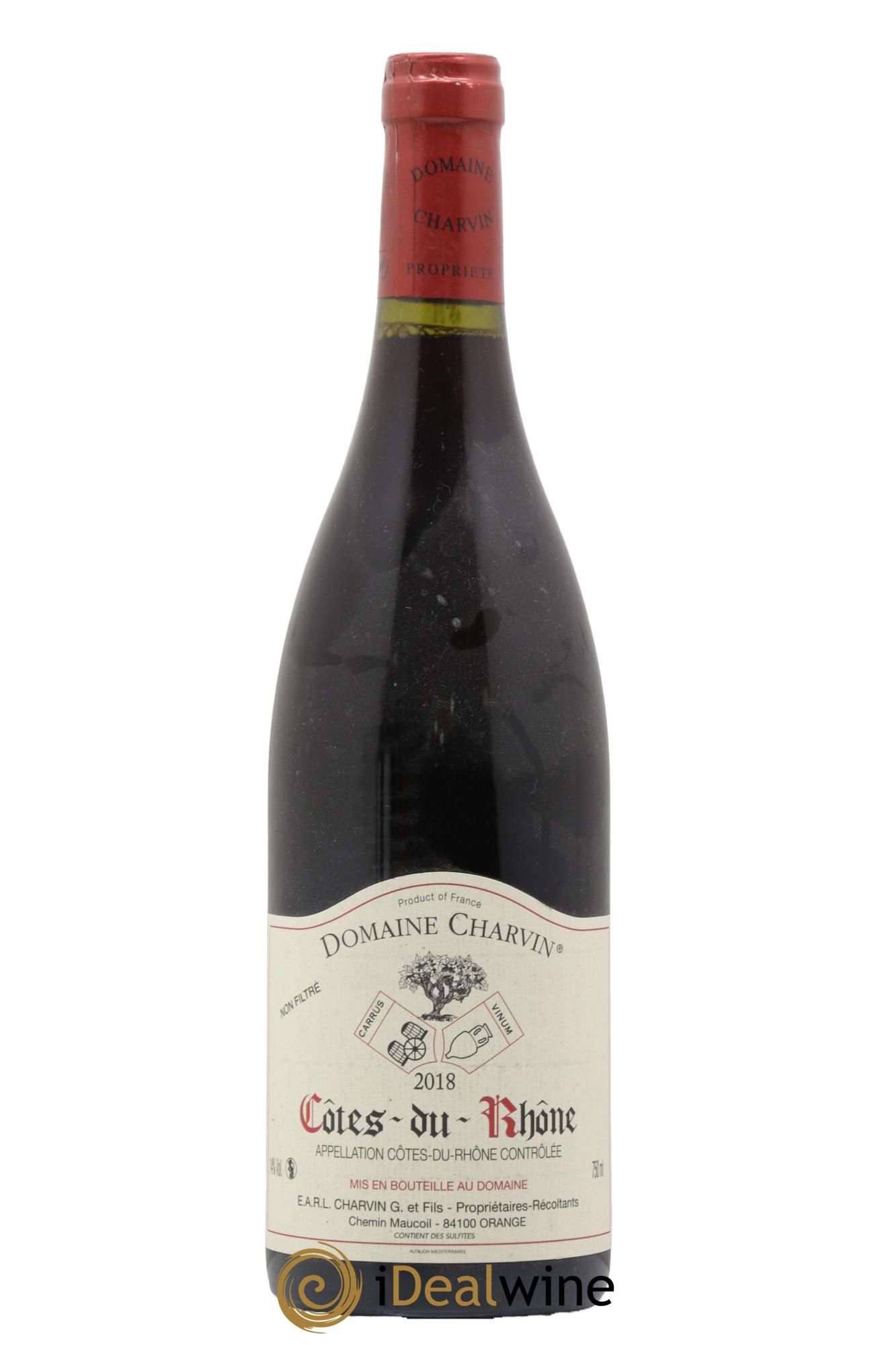 Côtes-du-Rhône Charvin (Domaine) 2018 - Lot de 1 bouteille - 0