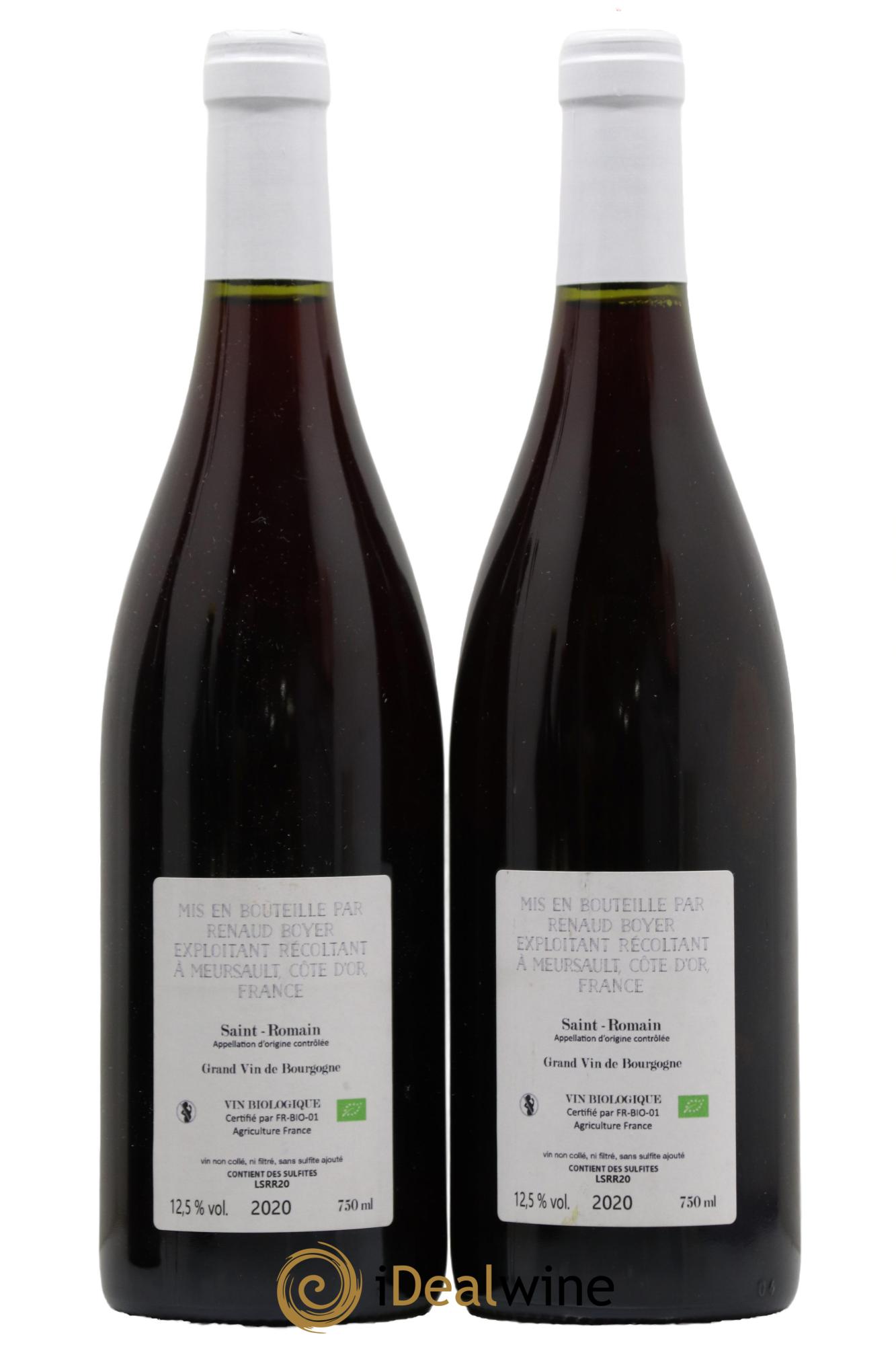 Saint-Romain Renaud Boyer 2020 - Lot of 2 bottles - 1