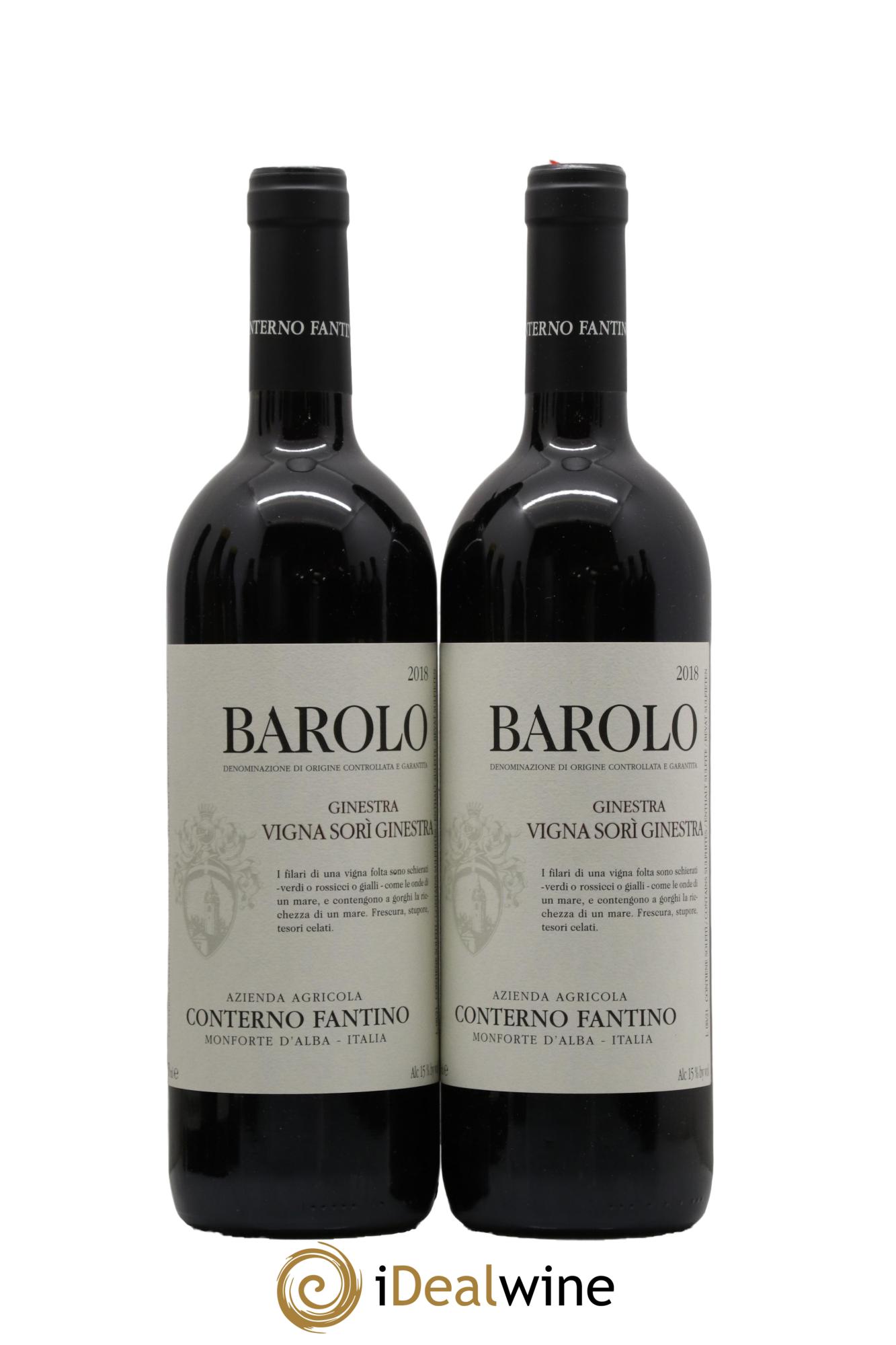Barolo DOCG Sori Ginestra Conterno Fantino 2018 - Lot de 2 bouteilles - 0