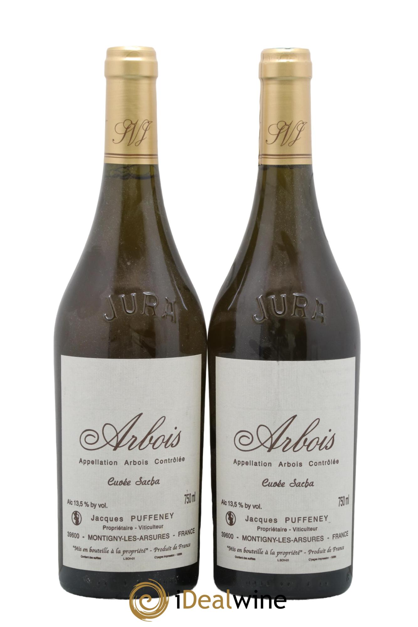 Arbois Cuvée Sacha Jacques Puffeney - Lot de 2 bouteilles - 0