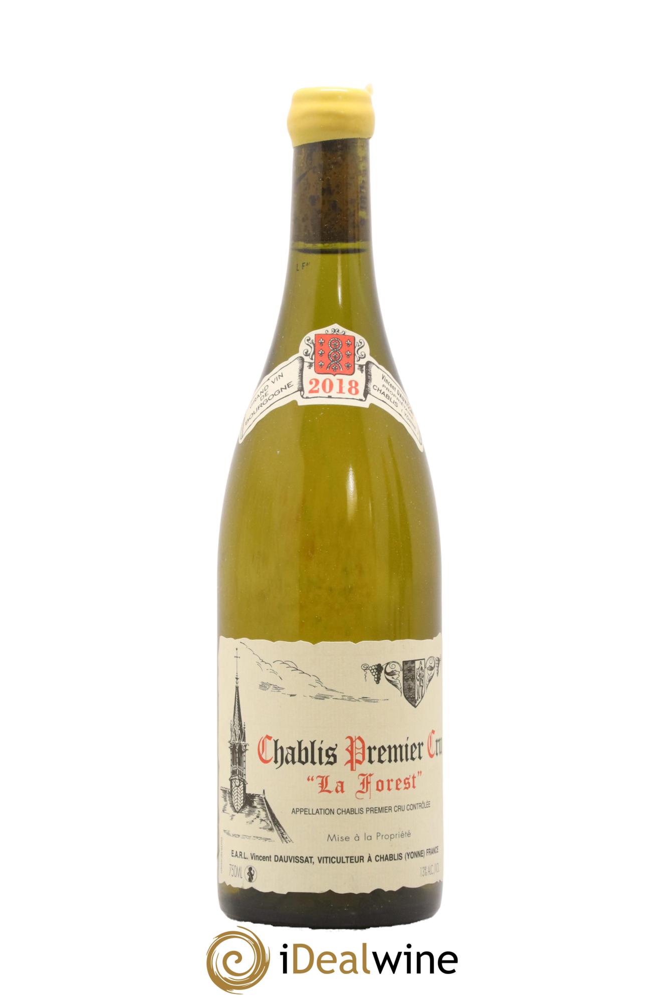 Chablis 1er Cru La Forest Vincent Dauvissat (Domaine) 2018 - Lot de 1 bouteille - 0