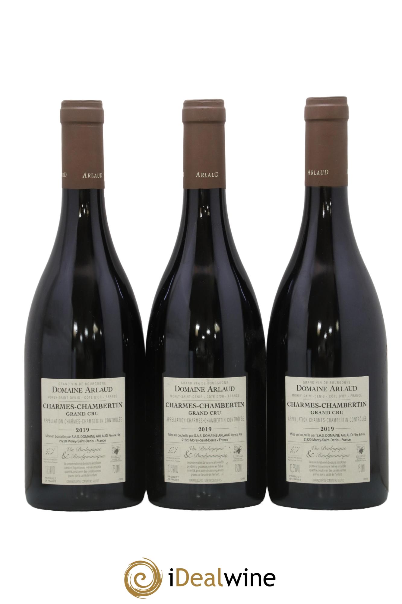 Charmes-Chambertin Grand Cru Arlaud 2019 - Lot de 3 bouteilles - 1