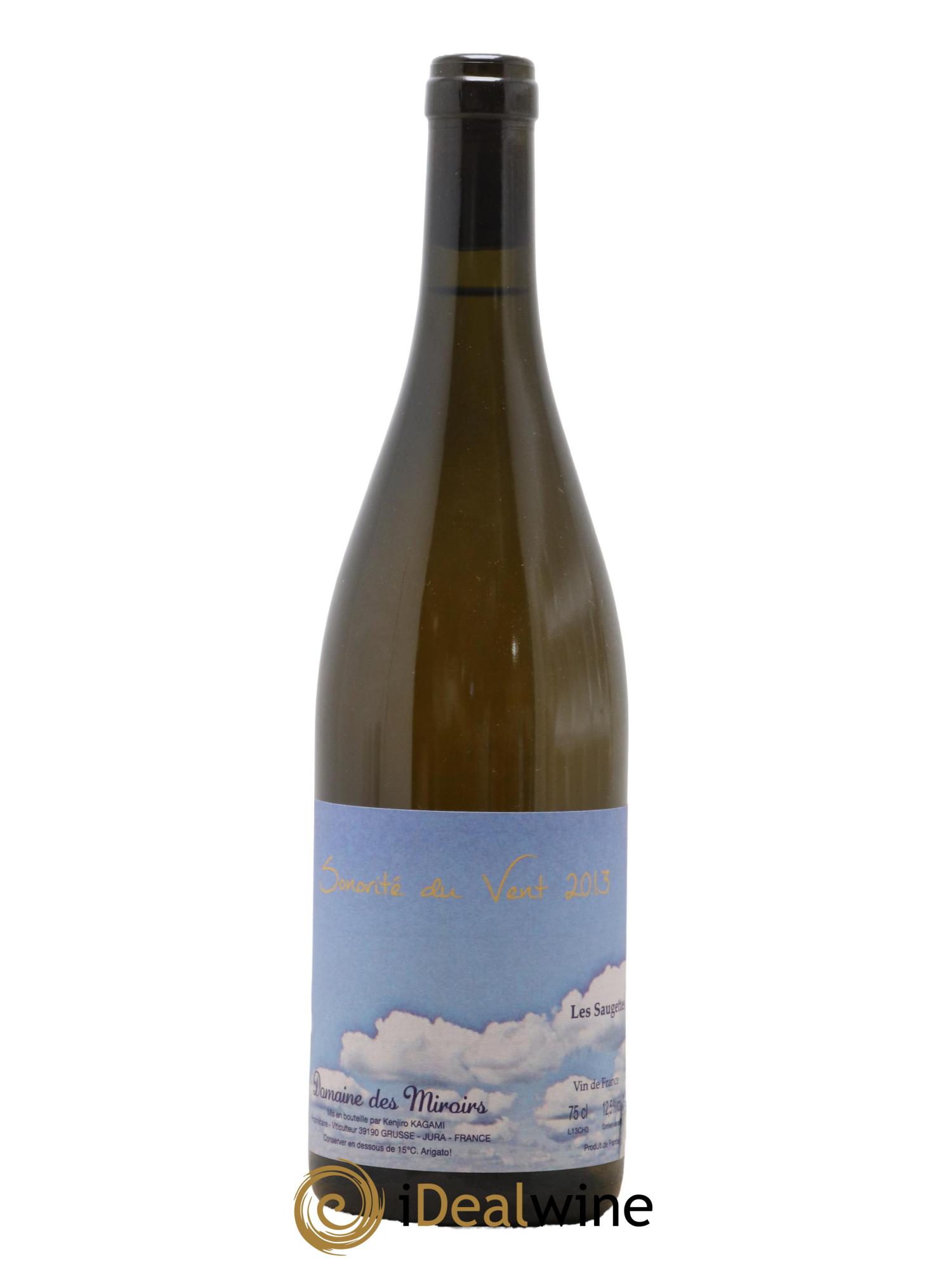 Vin de France Sonorité du vent Les saugettes Kenjiro Kagami - Domaine des Miroirs 2013 - Lot de 1 bouteille - 0