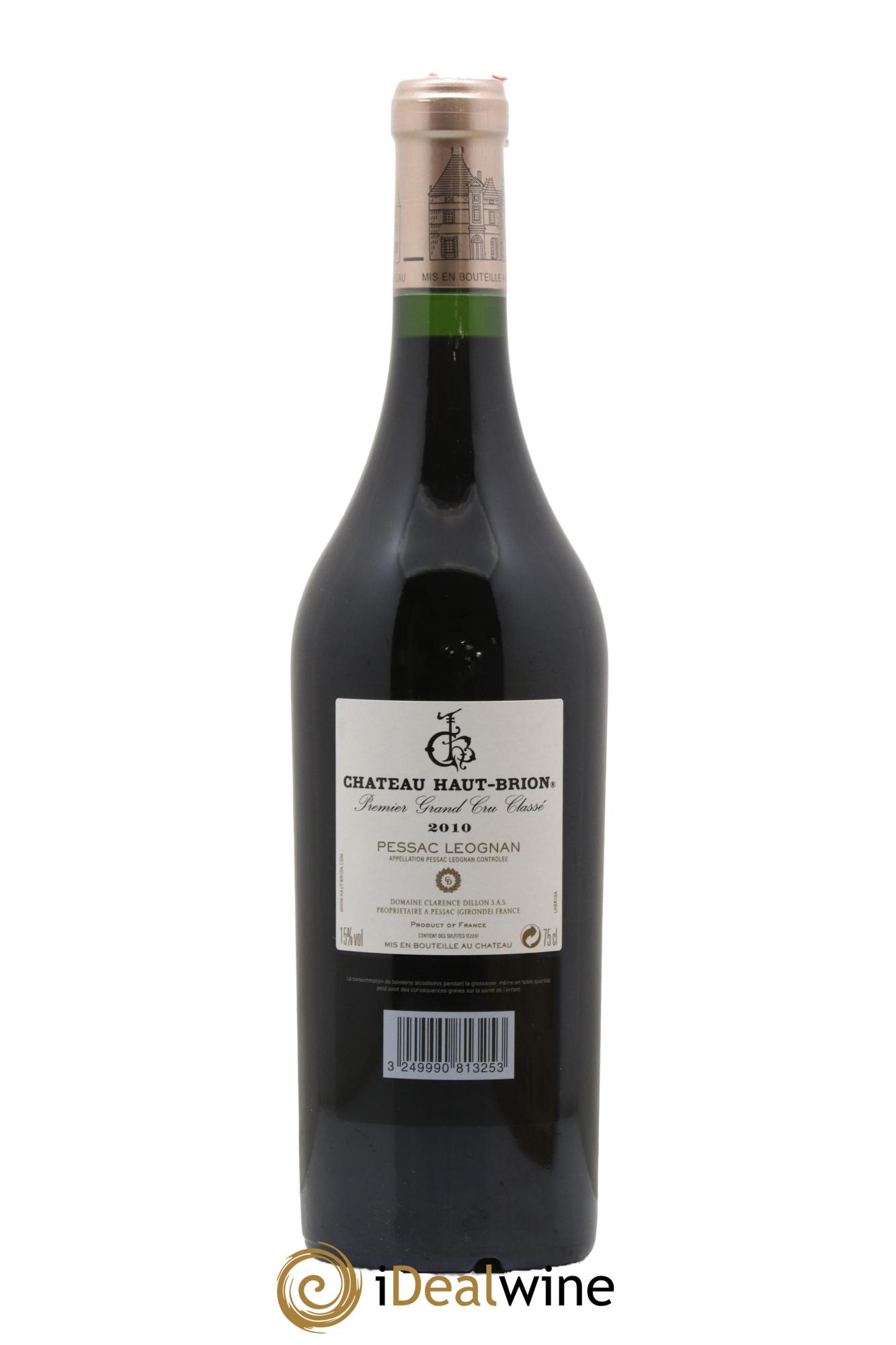 Château Haut Brion 1er Grand Cru Classé 2010 - Lot of 1 bottle - 2