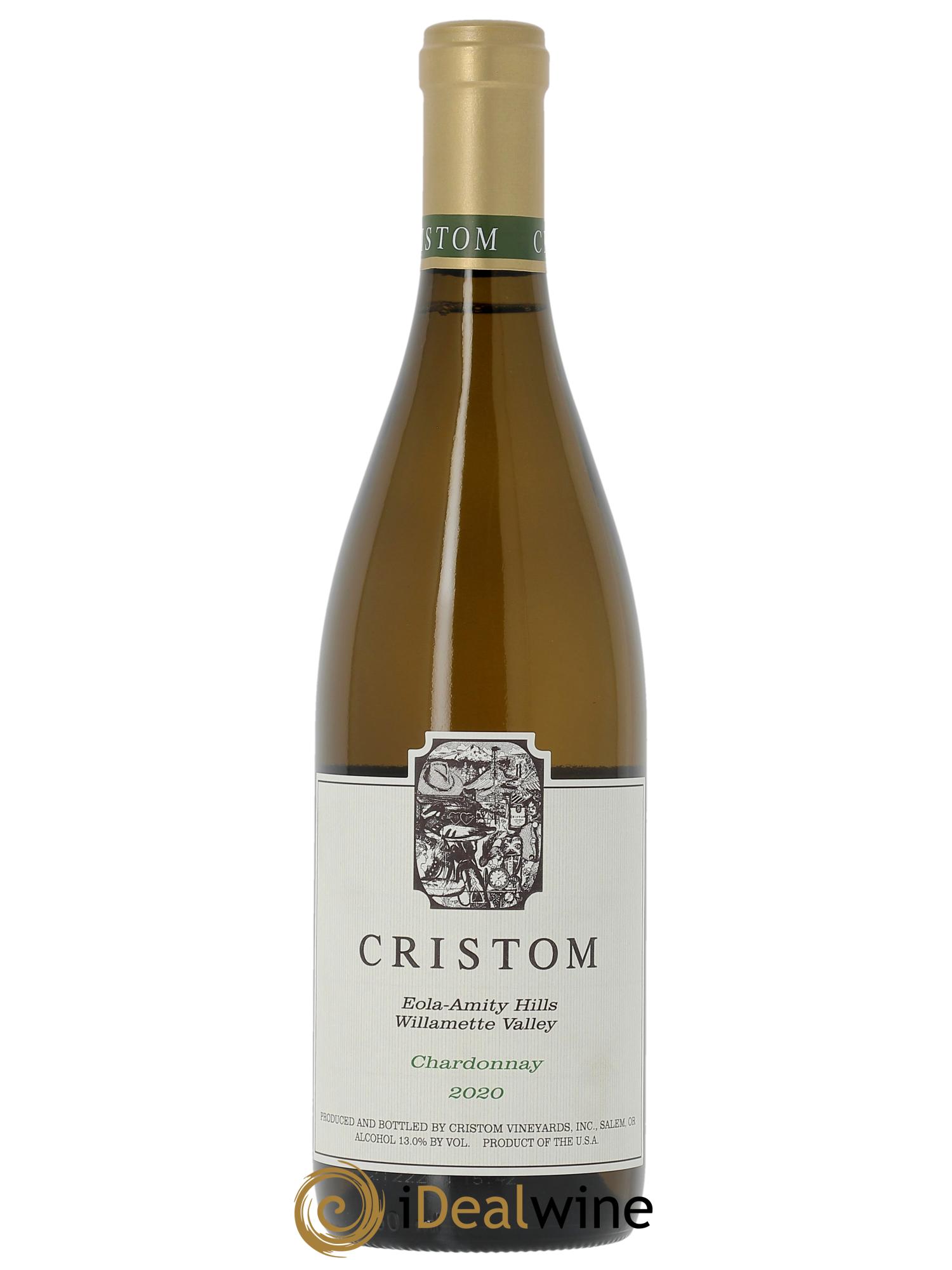 Willamette Valley Eola Amity Hills Chardonnay Cristom Vineyards  2020 - Lotto di 1 bottiglia - 0