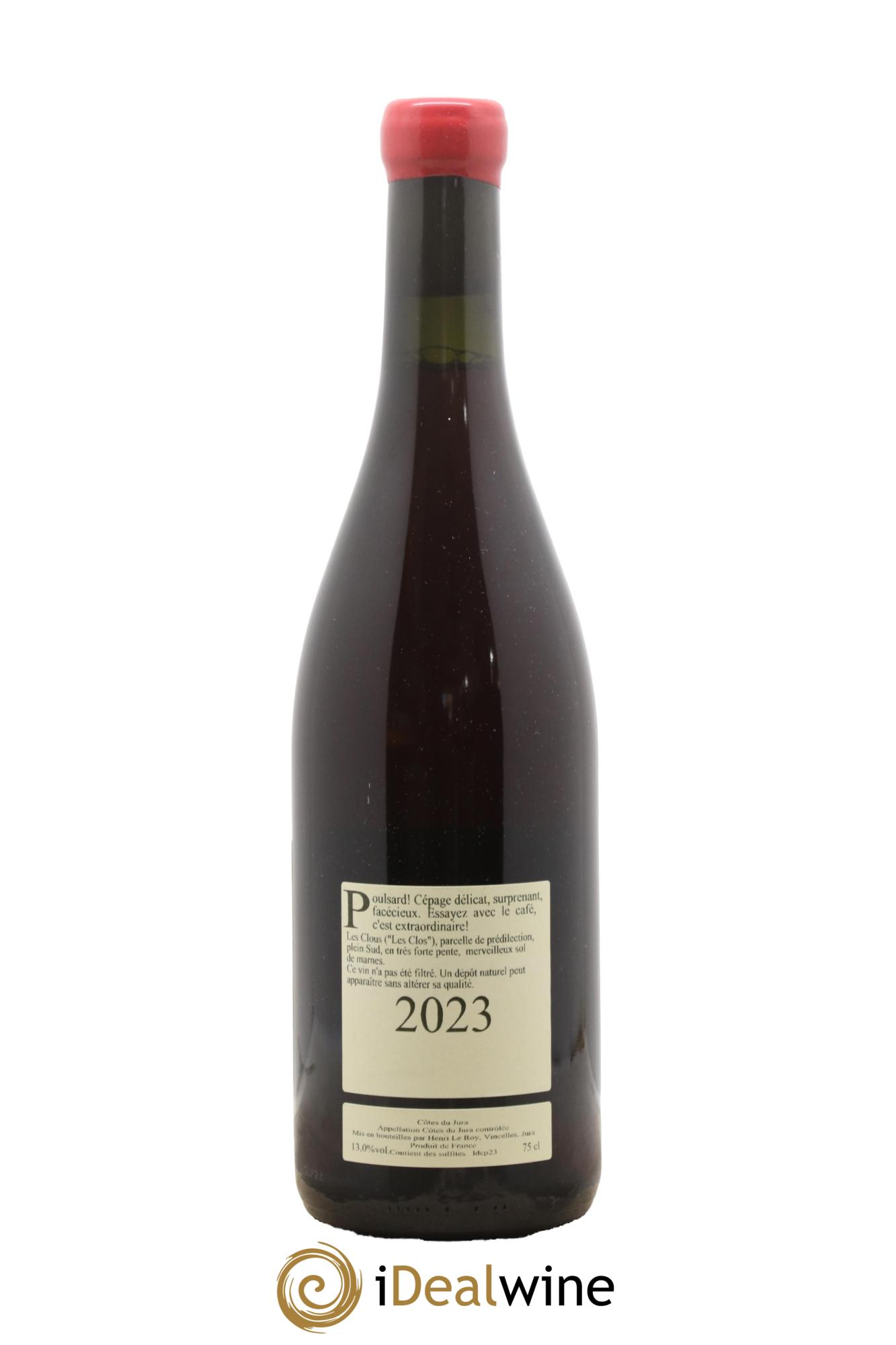 Côtes du Jura Poulsard Les Clous Domaine L'Aigle À Deux Têtes 2023 - Posten von 1 Flasche - 1